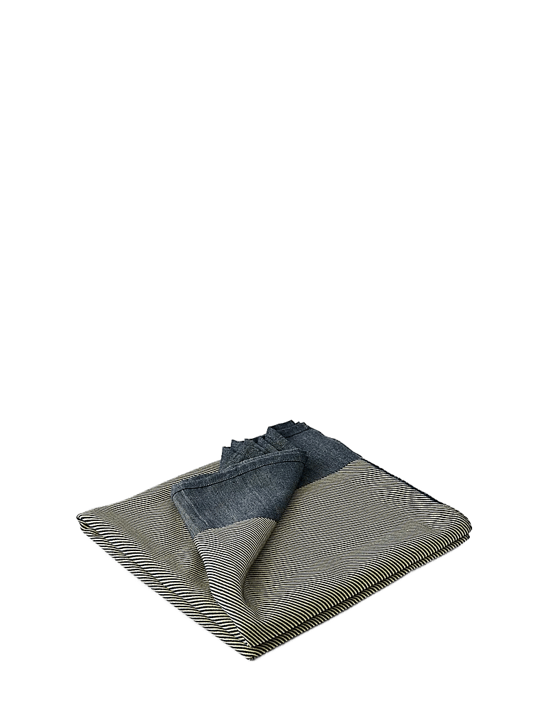 Studio About - THROW, YELLOW/DARK BLUE - blankets & throws - yellow/dark blue - 1