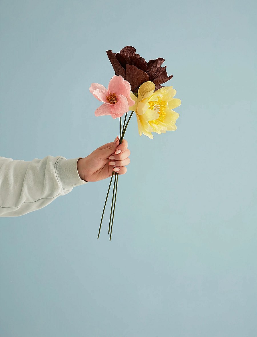 Studio About - PAPER FLOWER - die niedrigsten preise - brown - 5