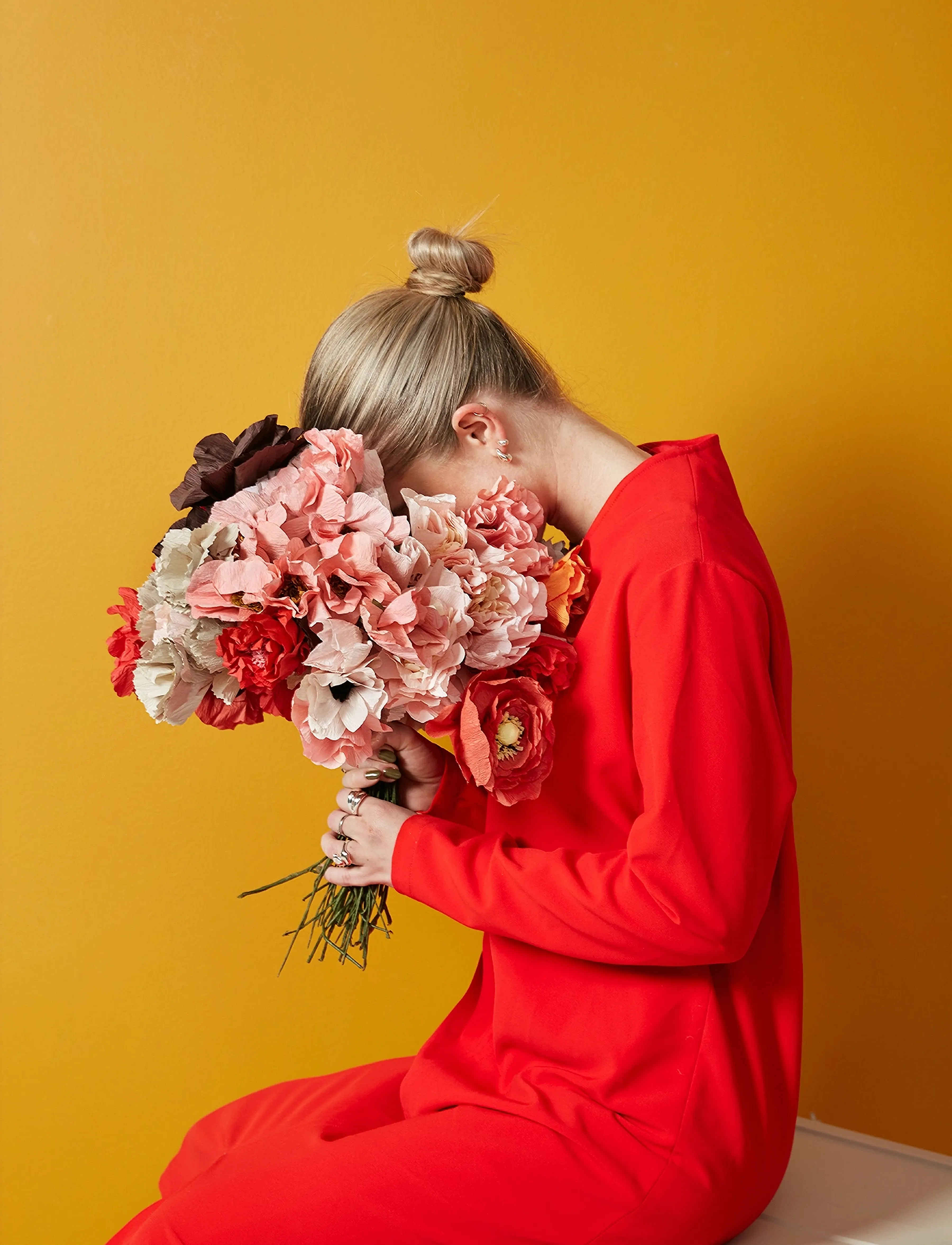 Studio About Paper Flower, One Size, Decoration, Weiß - Flowers, Homeware