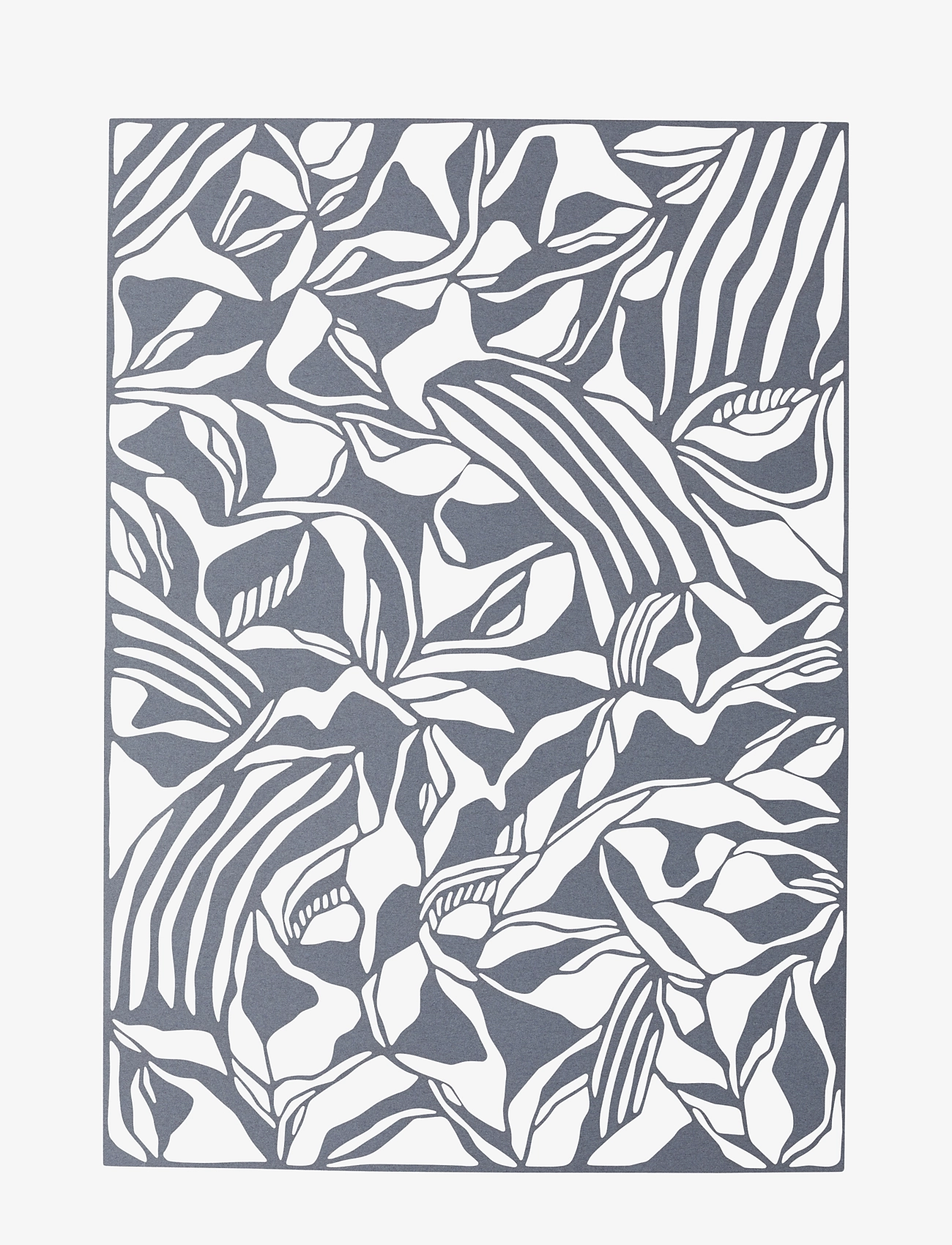 Studio About Papercut, A4, Organic, Rectangle, Botanical, Blå, Str: 21CMX29.7CM