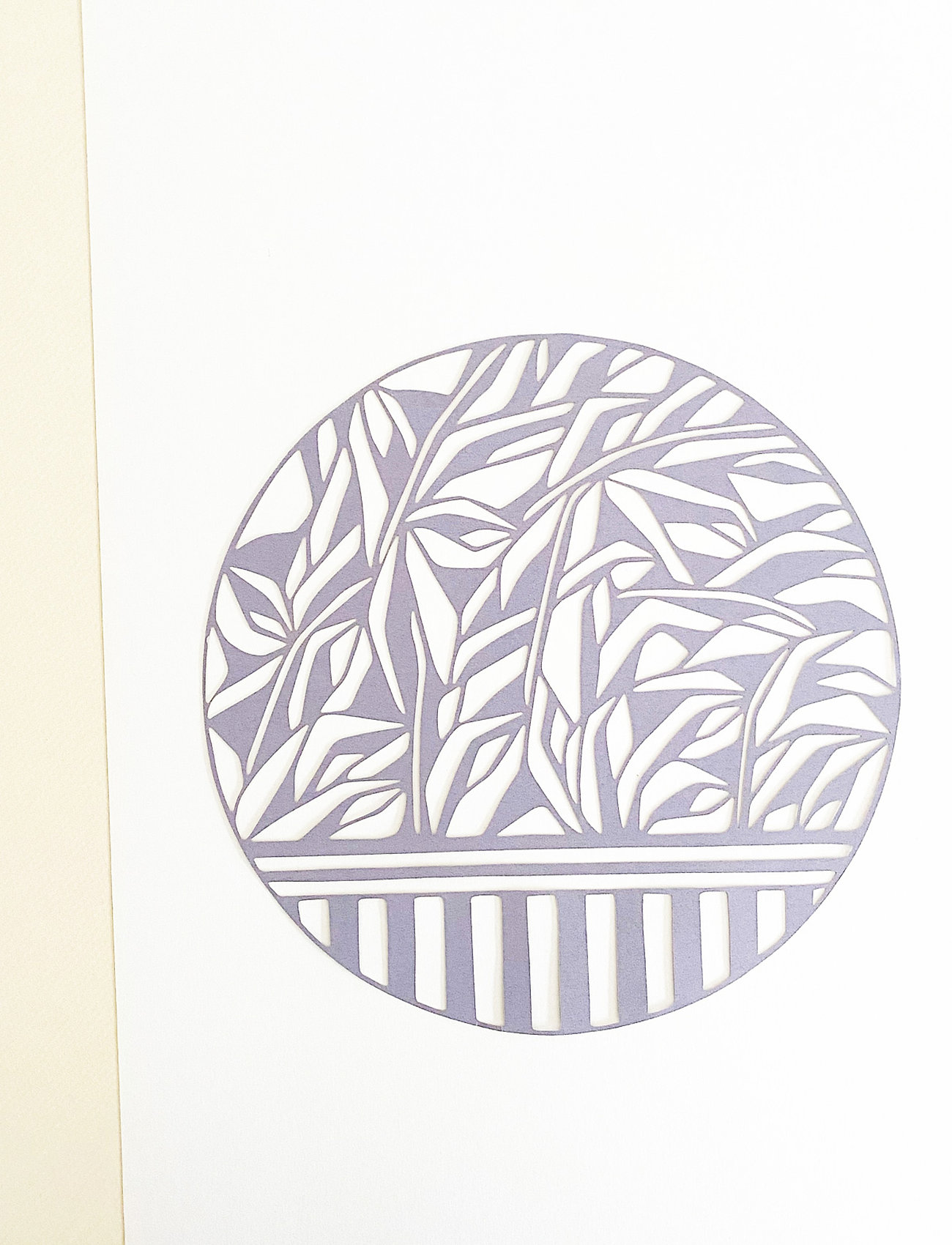 Studio About Papercut, A5, Geometric, Circle, Ø 21 cm, Posters, Lila - Botanical, Homeware