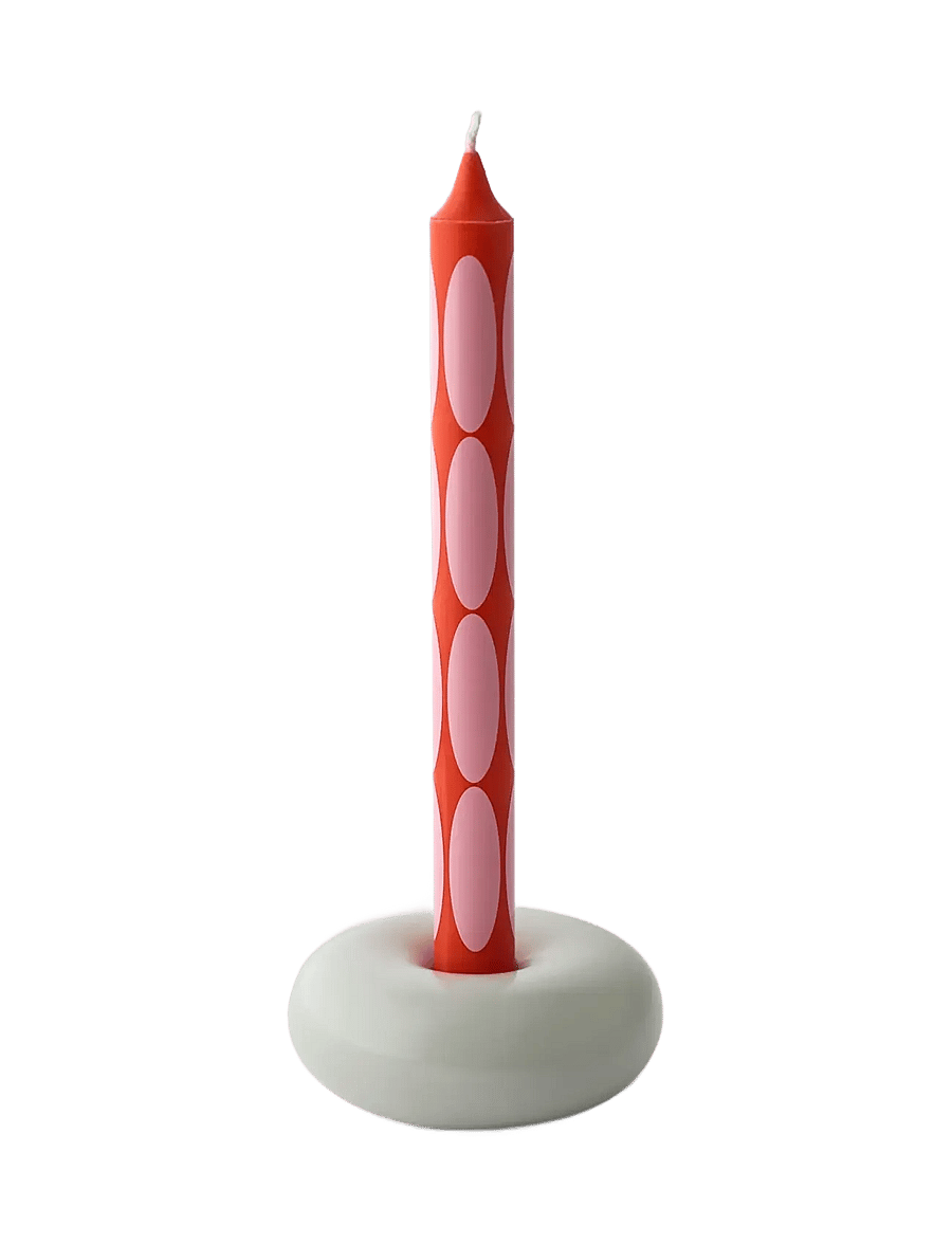 Studio About - CANDLES, LIGHT BLUE/RED - tischkerzen - light blue/green & red/rose - 3