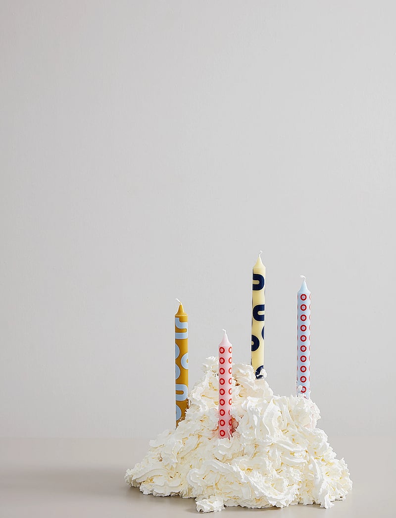 Studio About - CANDLES - lägsta priserna - ochre/blue & rose/red - 3