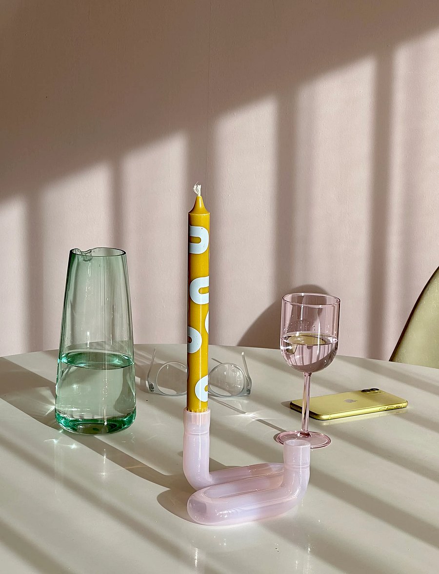 Studio About - CANDLES - die niedrigsten preise - ochre/blue & rose/red - 5