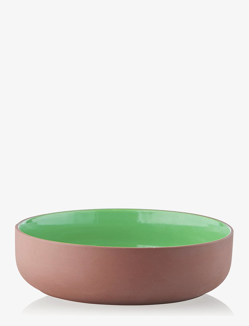 Studio About - SERVING BOWL - serveerimisnõud - terracotta/green - 0