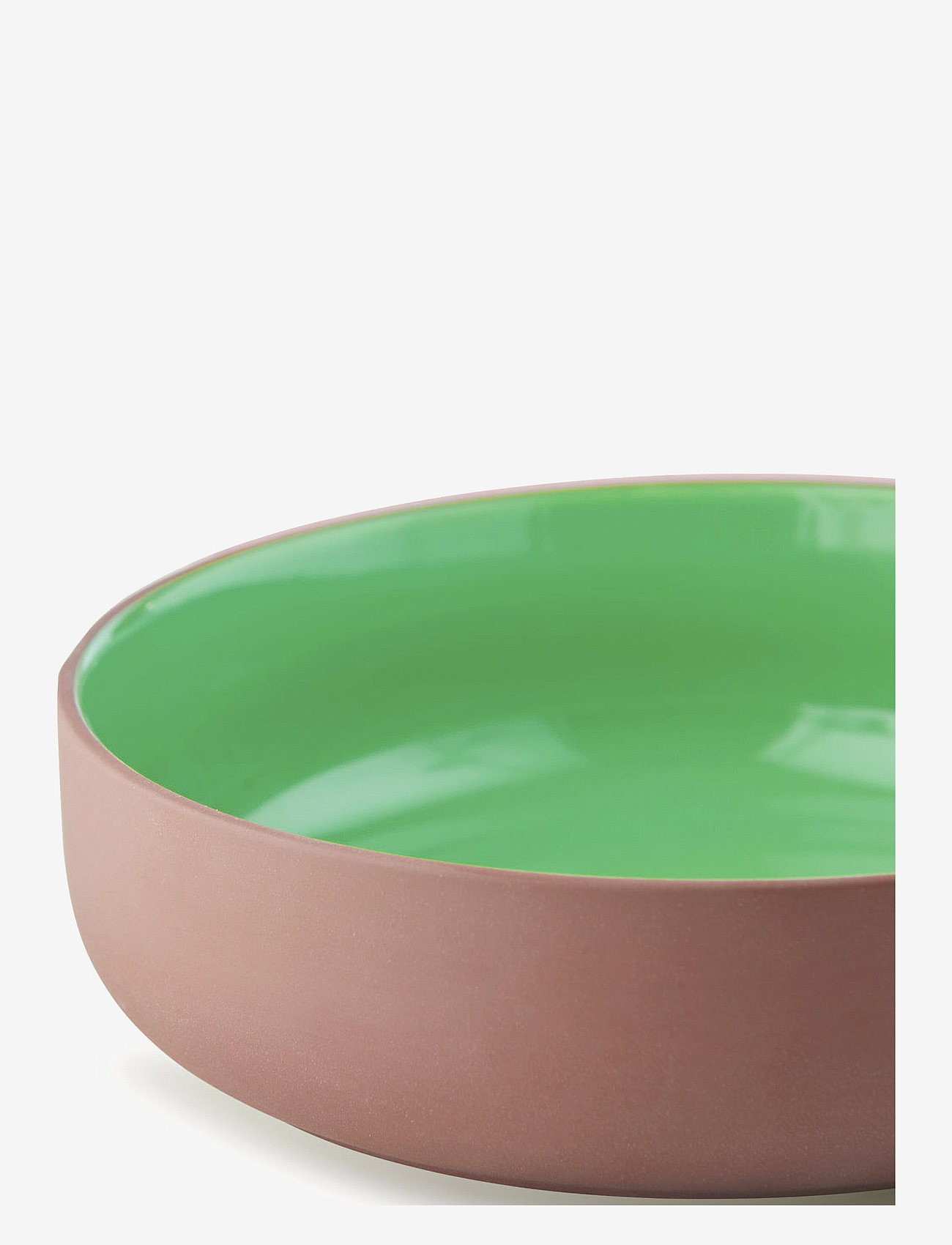 Studio About - SERVING BOWL - laveste priser - terracotta/green - 1
