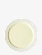 PLATE, LARGE - IVORY/YELLOW