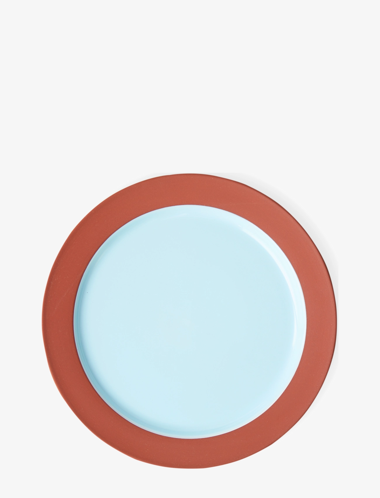 Studio About - PLATE, LARGE - speiseteller - terracotta/blue - 0
