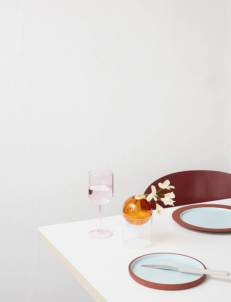 Studio About - PLATE, LARGE - speiseteller - terracotta/blue - 5