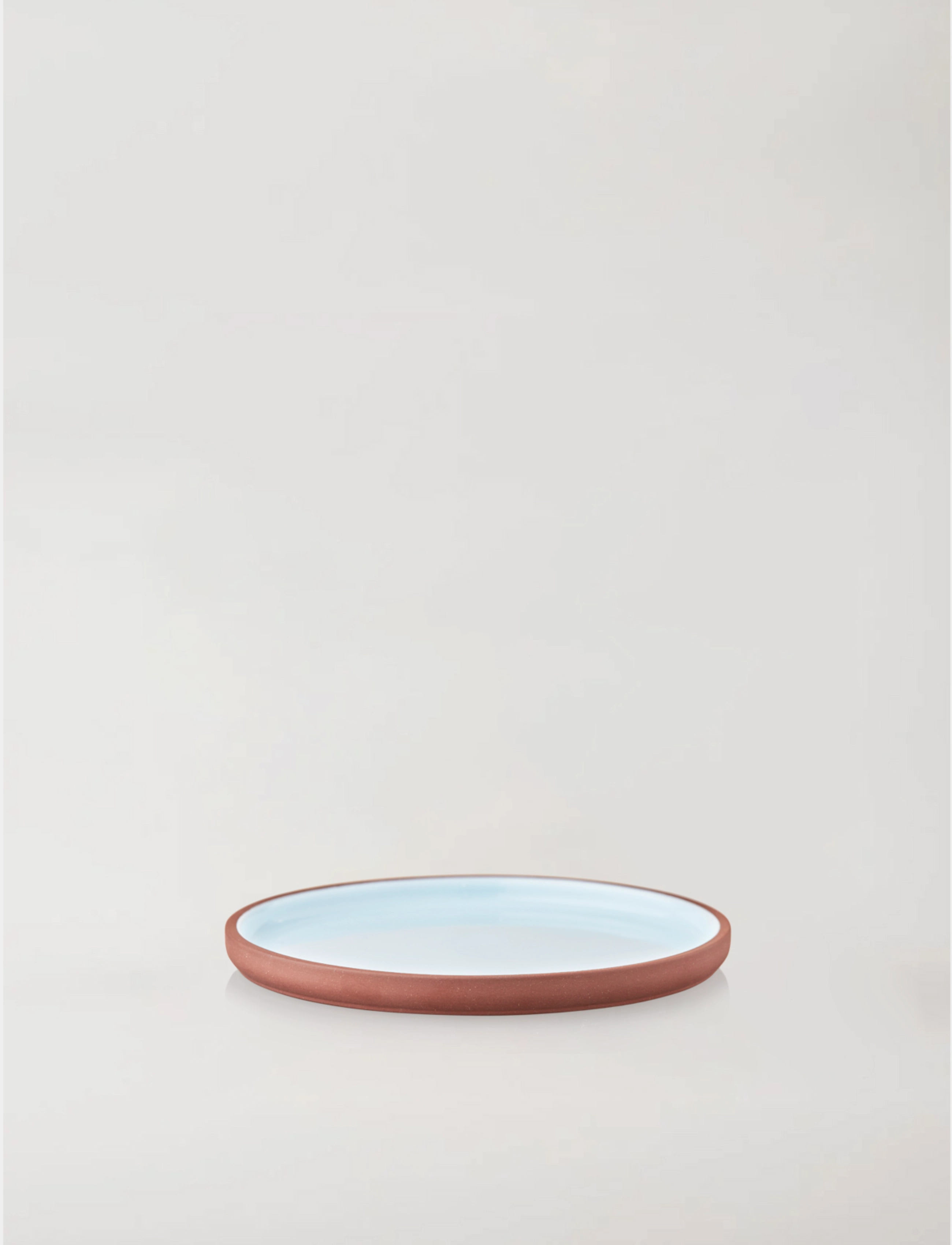 Studio About - PLATE, LARGE - mattallrikar - terracotta/blue - 1