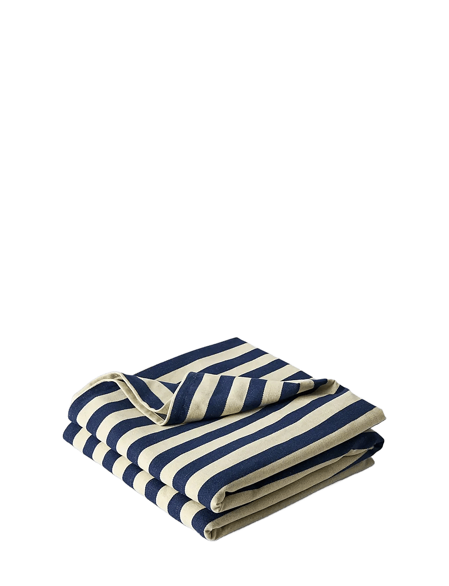 Studio About - BED COVER, DARK BLUE/LIGHT YELLOW - sengetæpper - dark blue/light yellow - 1