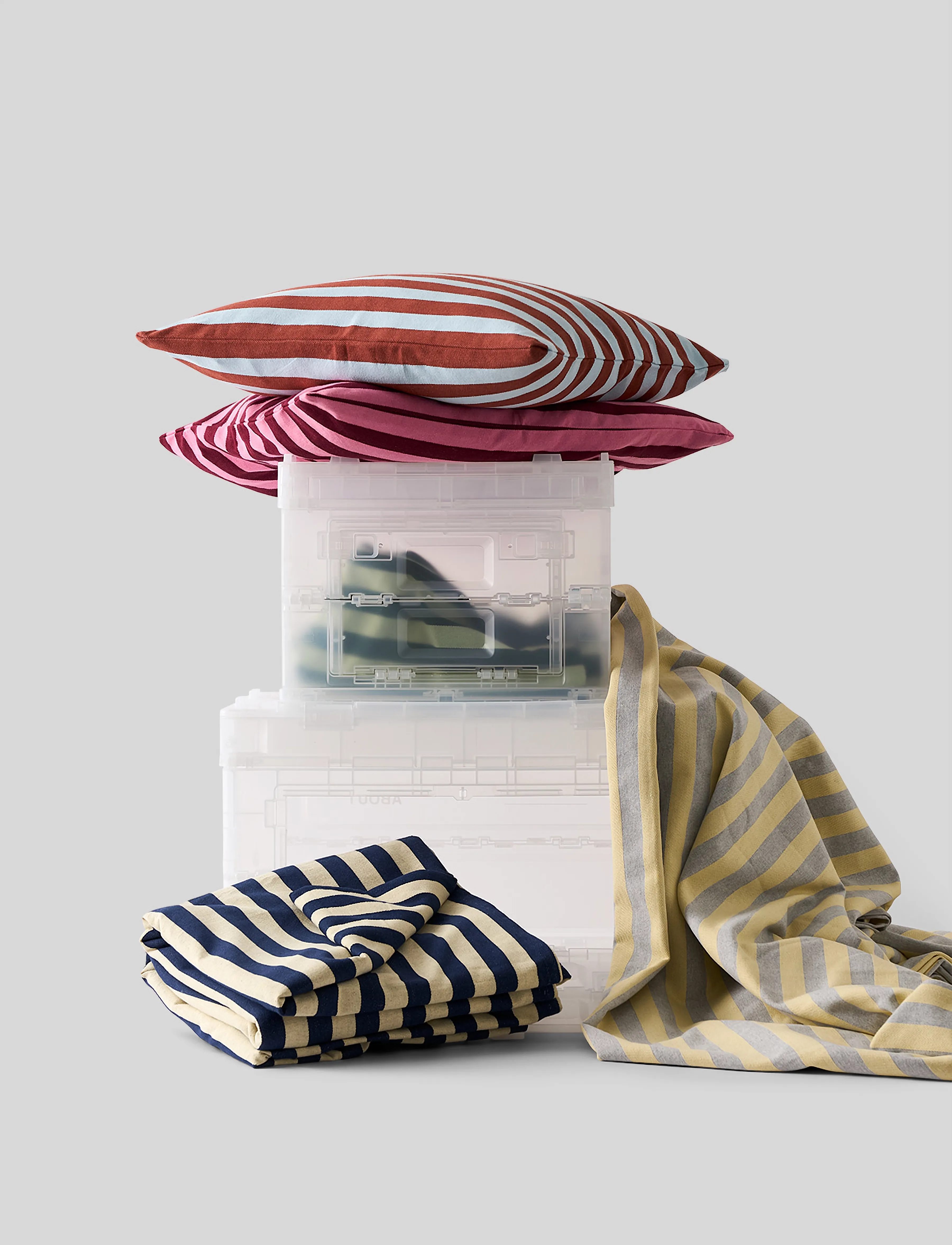 Studio About - BED COVER, DARK BLUE/LIGHT YELLOW - Överkast - dark blue/light yellow - 2