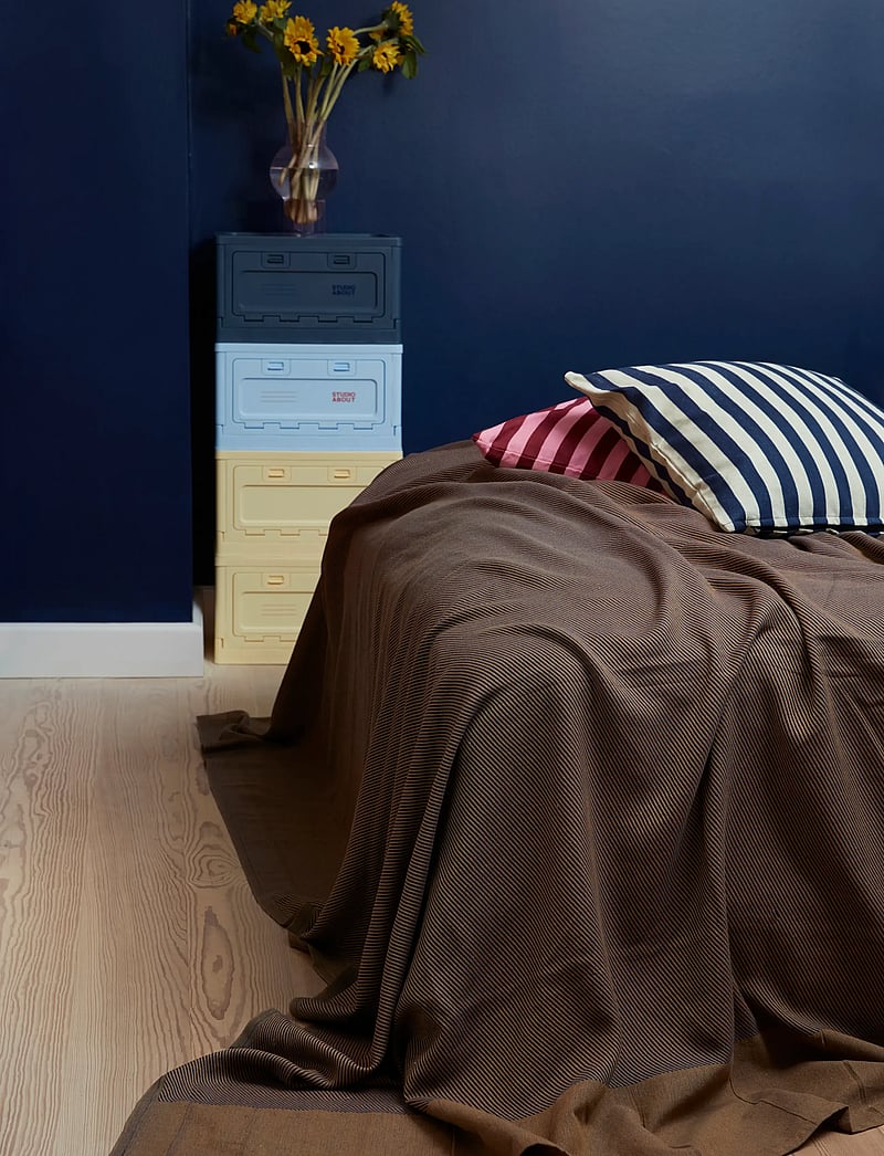 Studio About - PLAID, DARK BLUE/OCHRE - tagesdecken - dark blue/ochre - 0