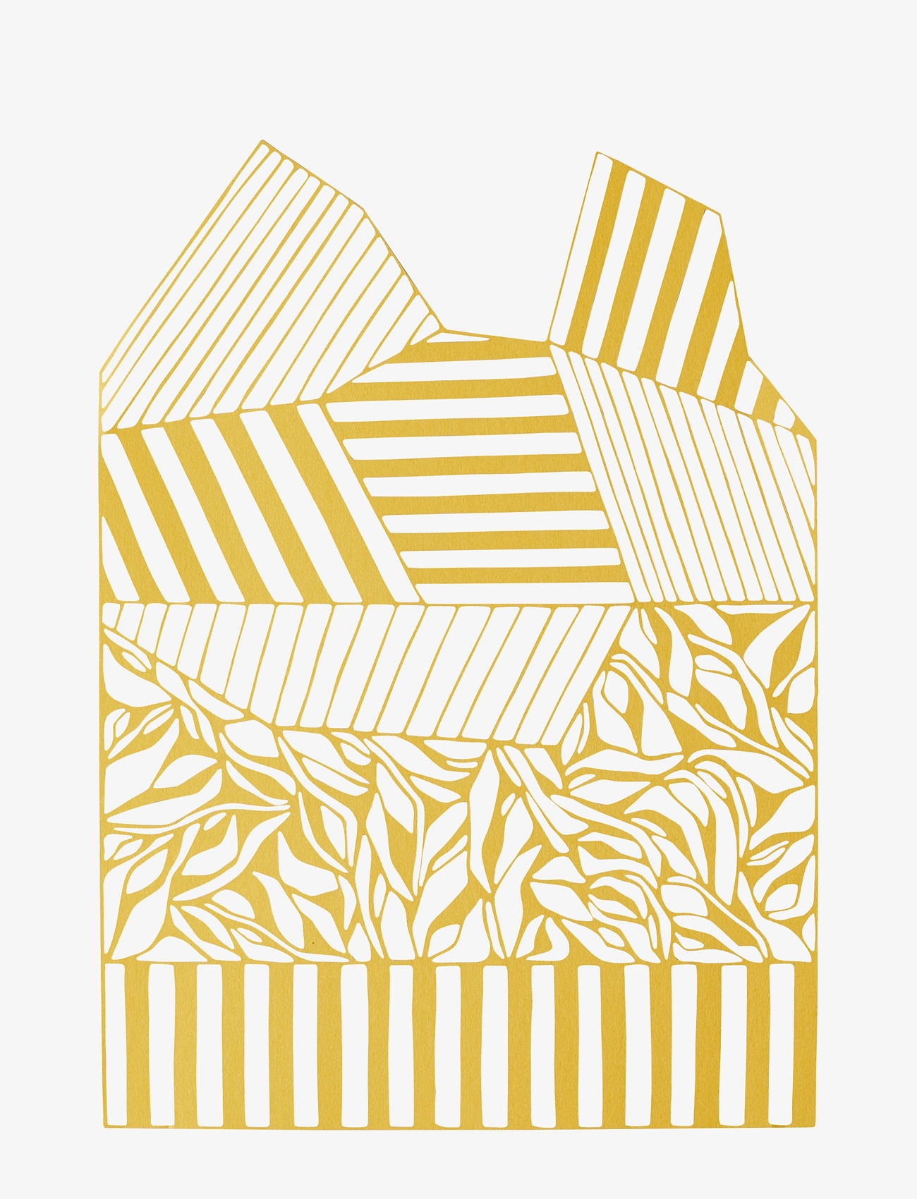 STUDIO ABOUT Papercut, A3, Geometric, Rectangle Gelb - 29.7X42CM - Unisex