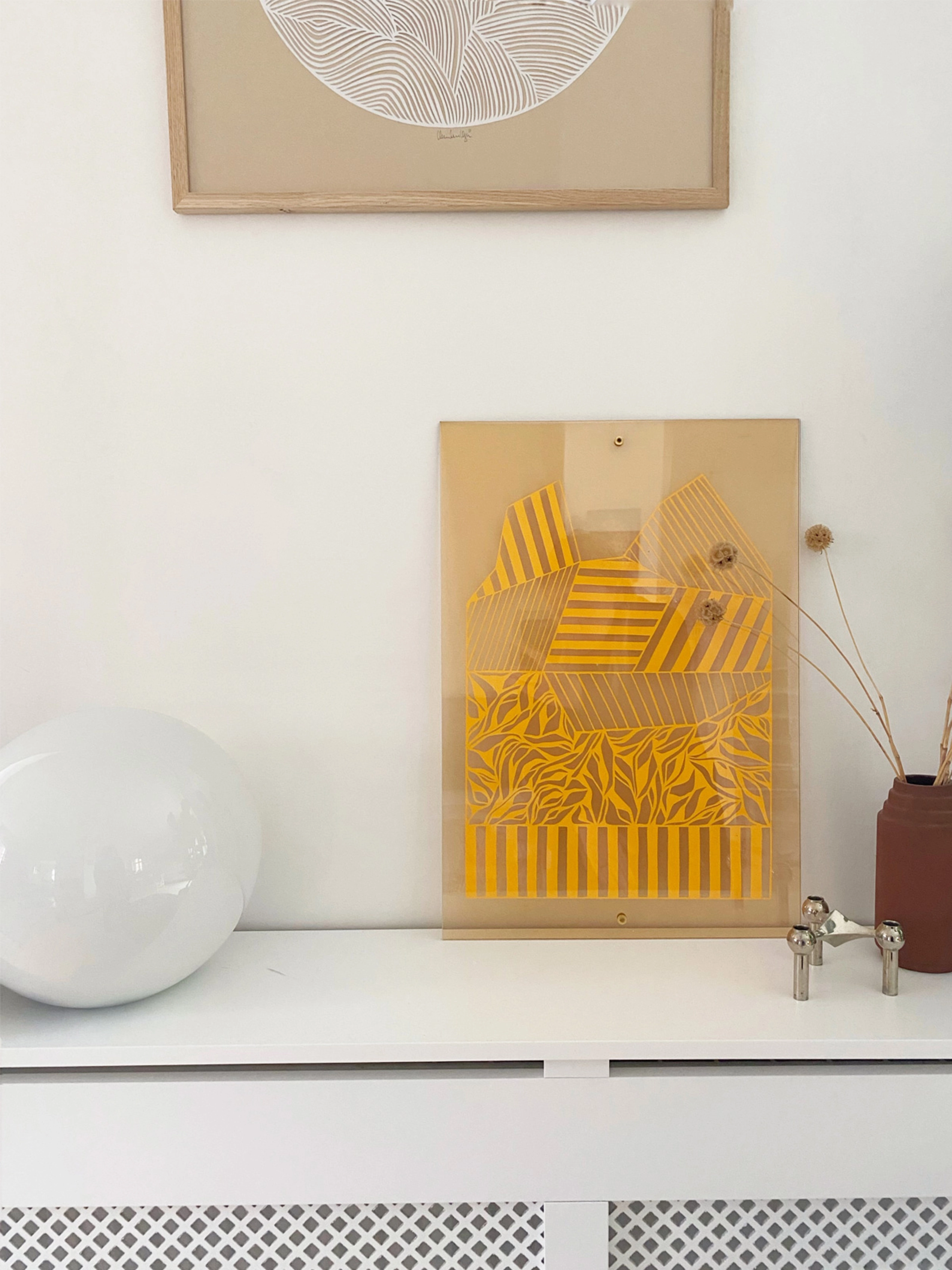 Studio About Papercut, A3, Geometric, Rectangle, 29.7X42 cm, Posters, Gelb - Graphical Patterns, Homeware