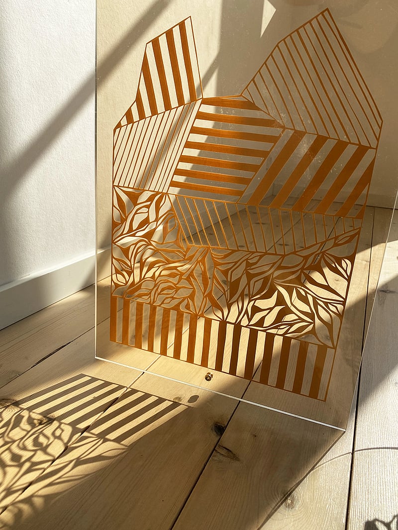 Studio About - PAPERCUT, A3, GEOMETRIC, RECTANGLE - graafilised mustrid - corn yellow - 2