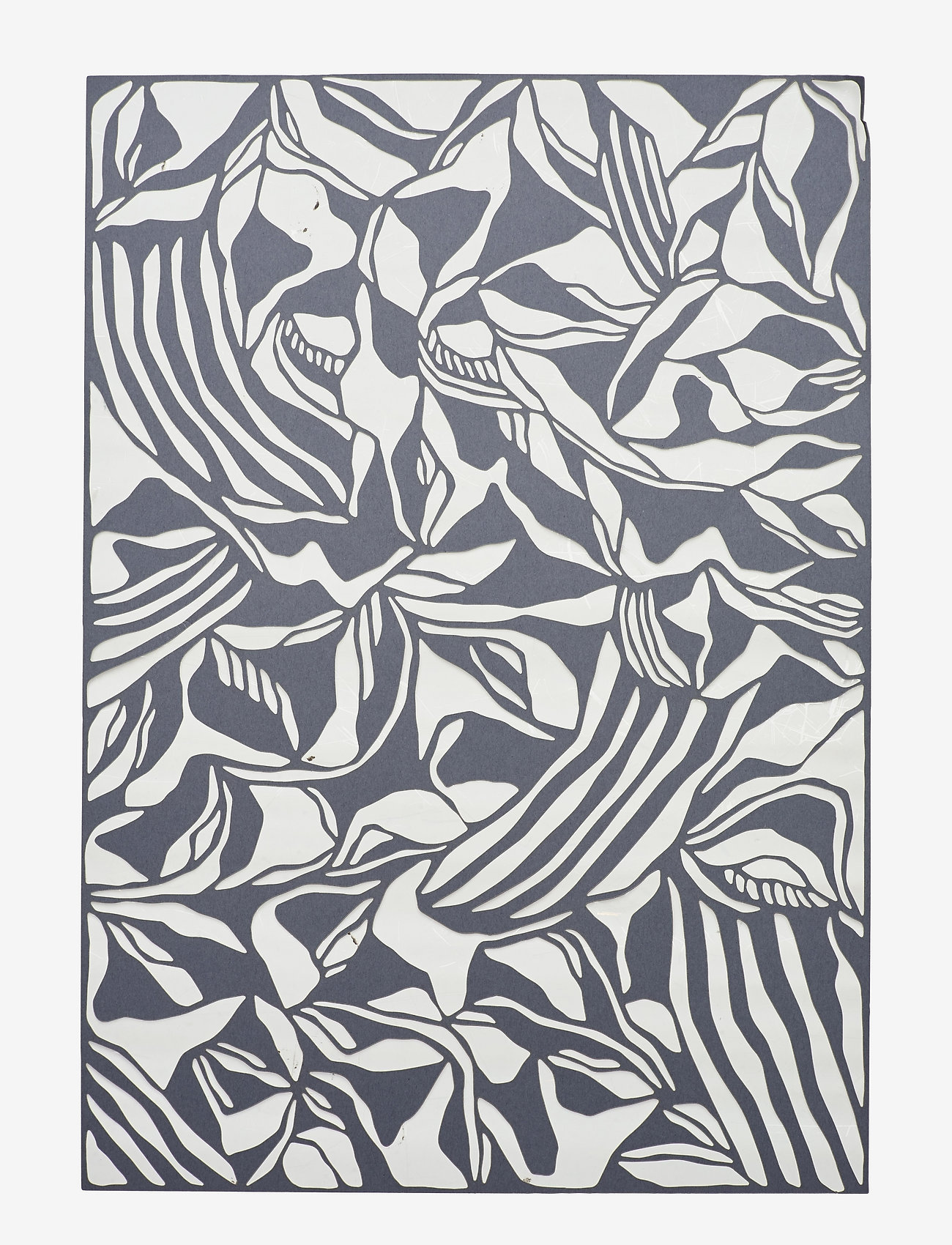 Studio About - PAPERCUT, A3, ORGANIC, RECTANGLE - grafiske mønstre - steel blue - 0