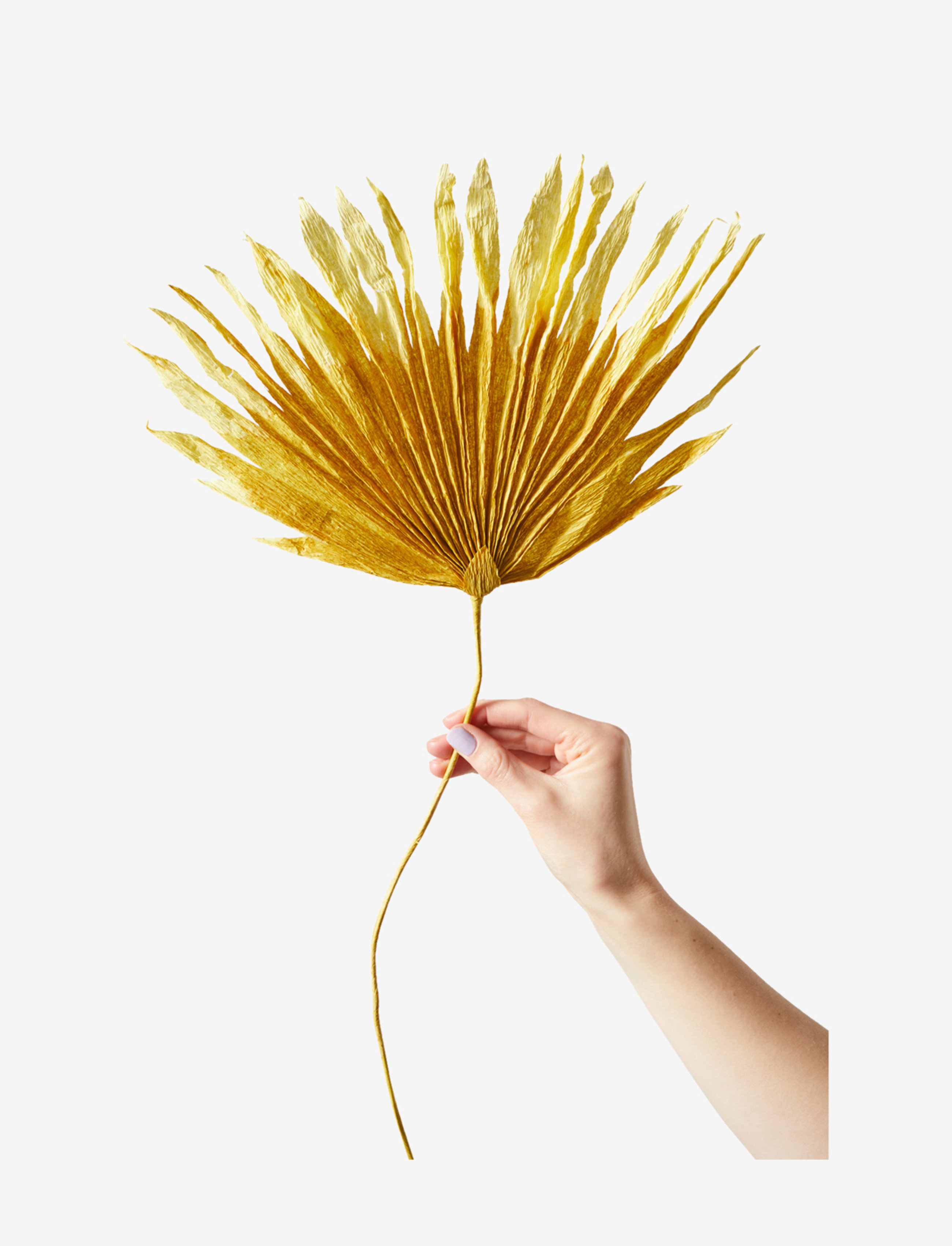 Studio About Paper Flower, Palm, L:55 cm, Decoration, Gelb - Flowers, Homeware