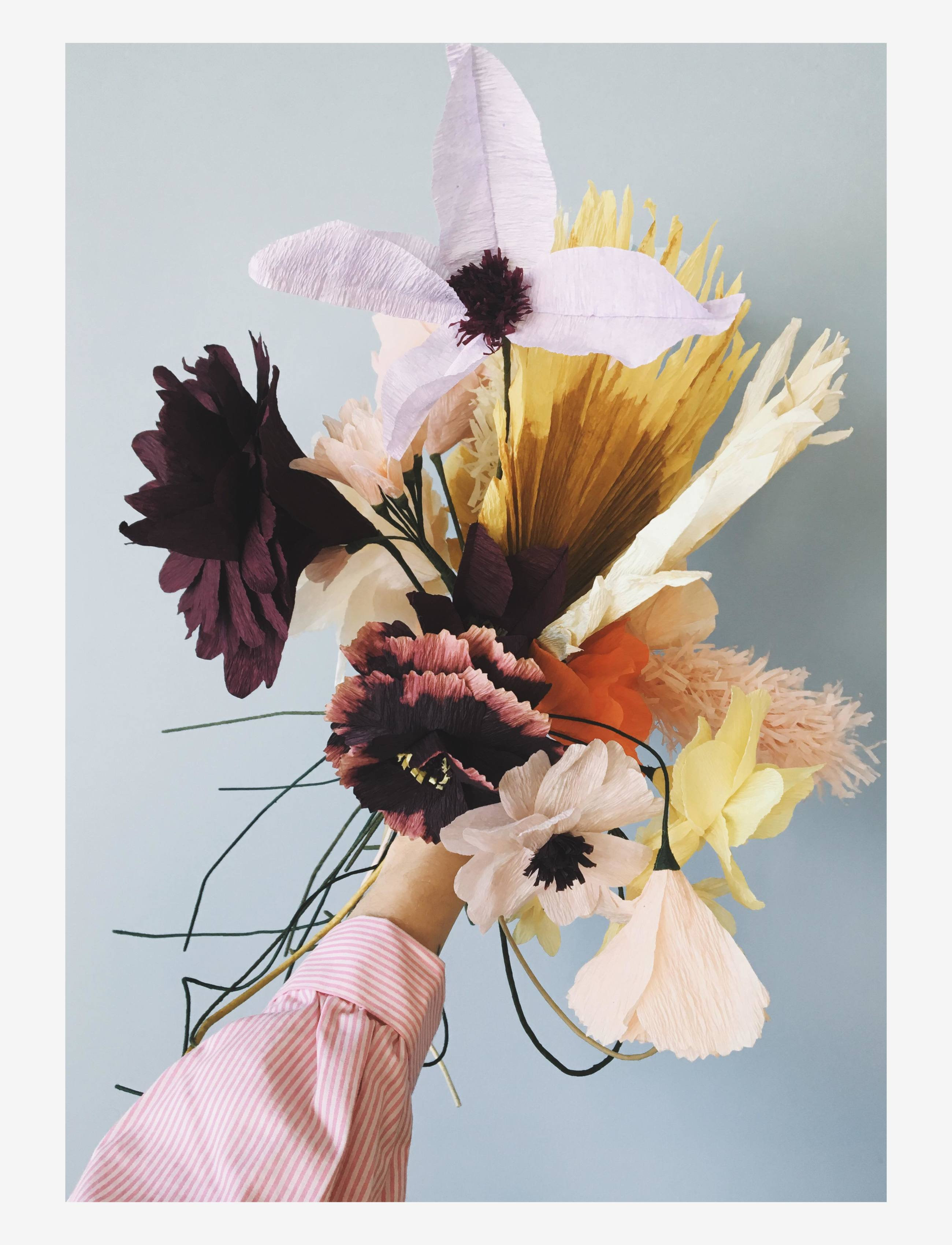 Studio About - PAPER FLOWER, PALM - laagste prijzen - ochra - 3