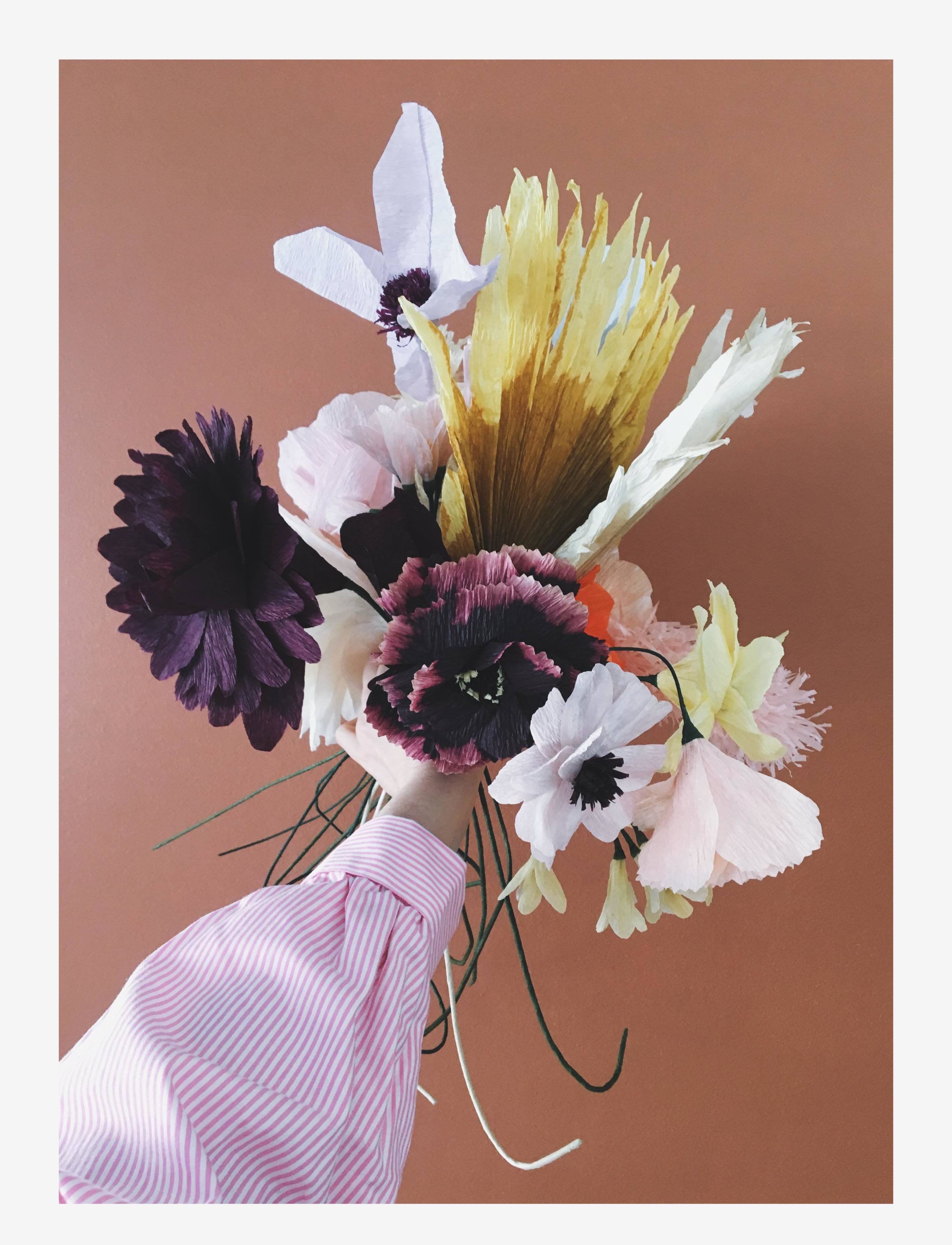 Studio About - PAPER FLOWER, PALM - laagste prijzen - ochra - 4