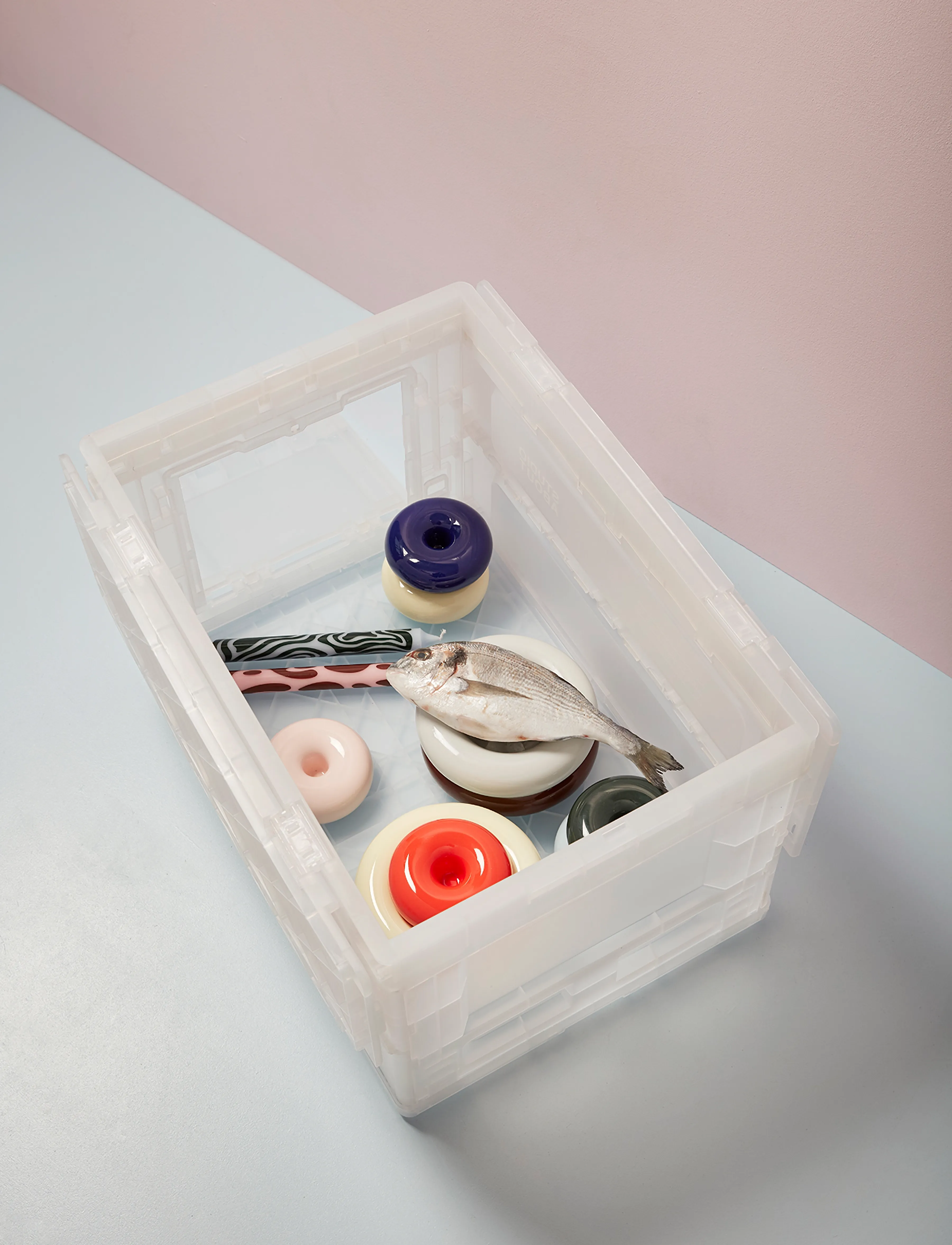 Studio About - BLOX, SMALL, SEMI TRANSPARENT - storage baskets - semi transparent - 5