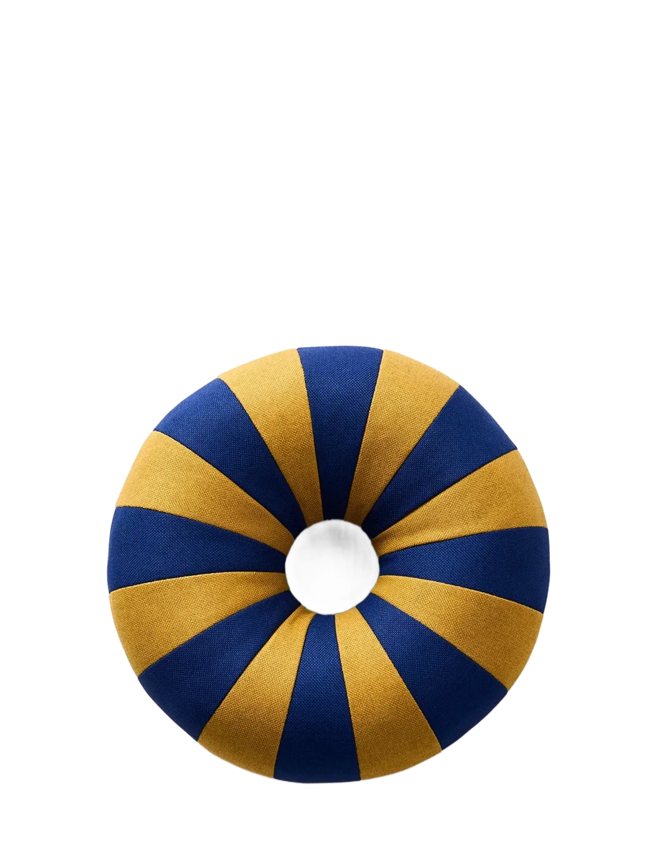 STUDIO ABOUT Float Pillow, Dunkelblau/Ochre Patterned - Ø 40 CM - Unisex