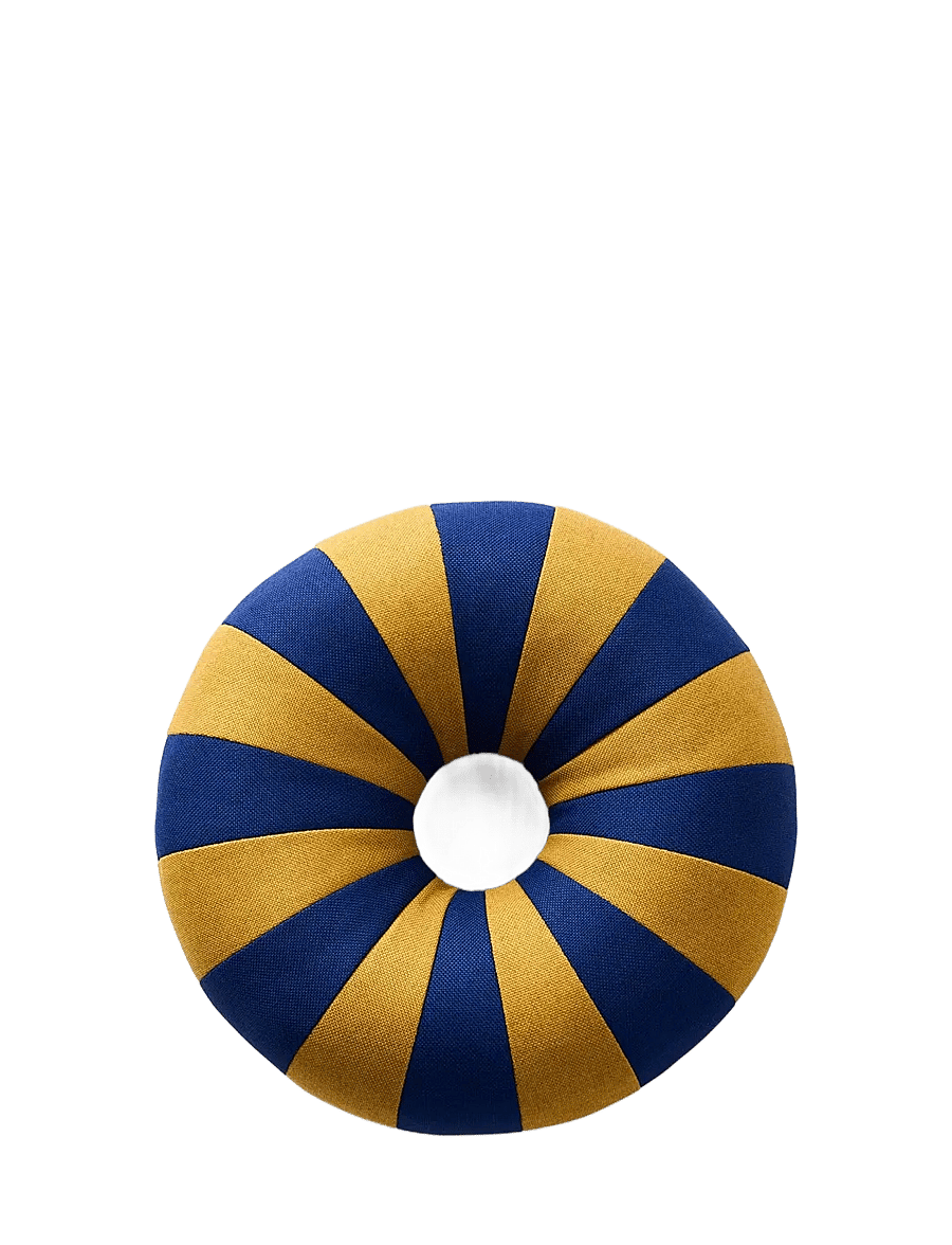 Studio About - FLOAT PILLOW, DARK BLUE/OCHRE - padjad - dark blue/ochre - 0
