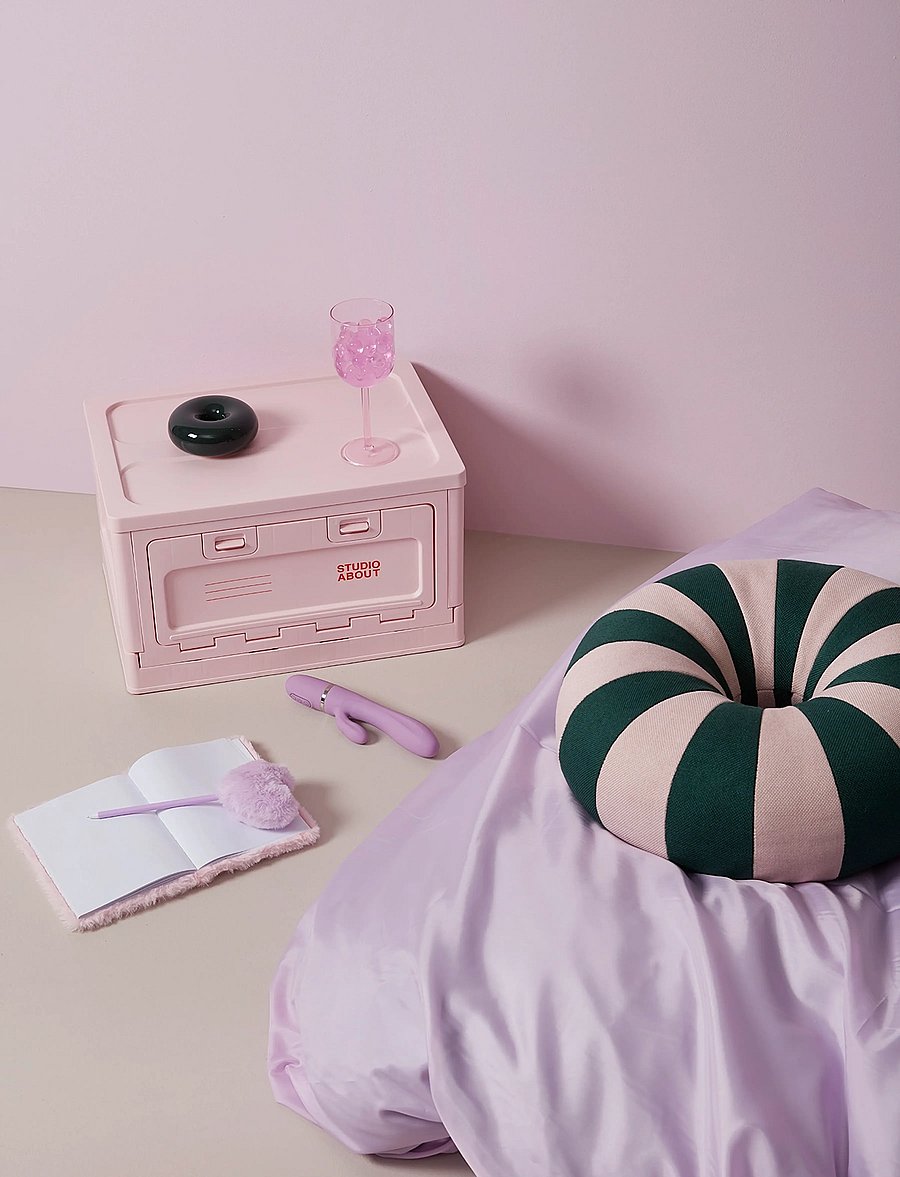 Studio About - FLOAT PILLOW, DARK GREEN/ROSE - padjad - dark green/rose - 0