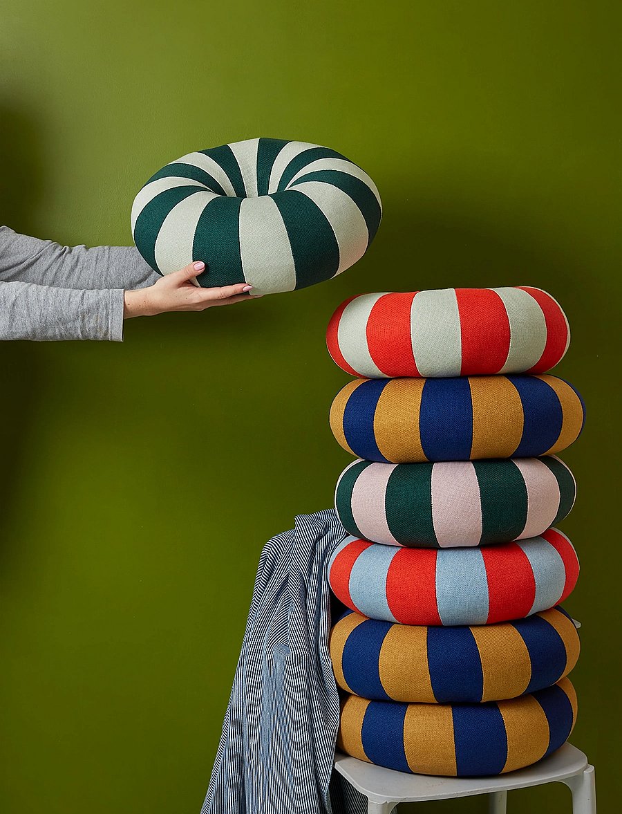 Studio About - FLOAT PILLOW, DARK GREEN/ROSE - padjad - dark green/rose - 3