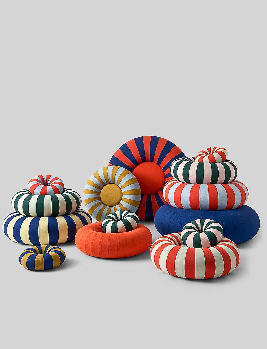 Studio About - FLOAT PILLOW, DARK GREEN/ROSE - padjad - dark green/rose - 5