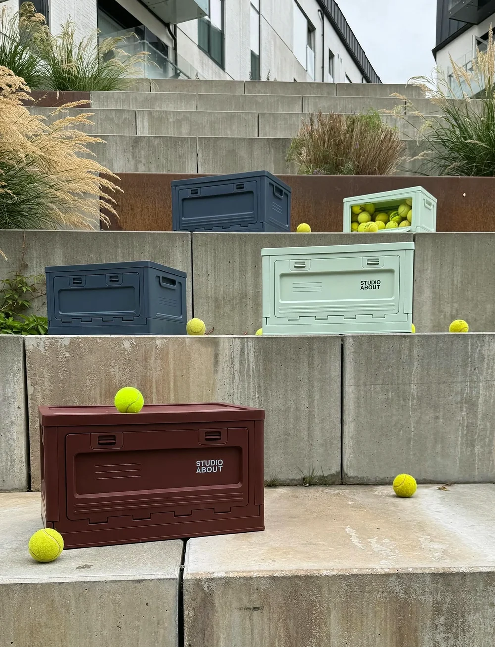 Studio About - BOX, MEDIUM, DARK BLUE - aufbewahrungskörbe - dark blue - 2