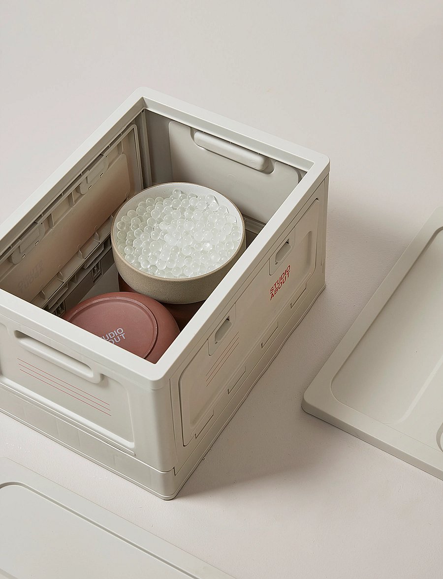 Studio About - BOX - aufbewahrungskörbe - light grey - 3