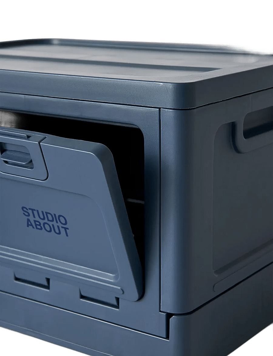 Studio About - BOX, LARGE, DARK BLUE - aufbewahrungskörbe - dark blue - 4