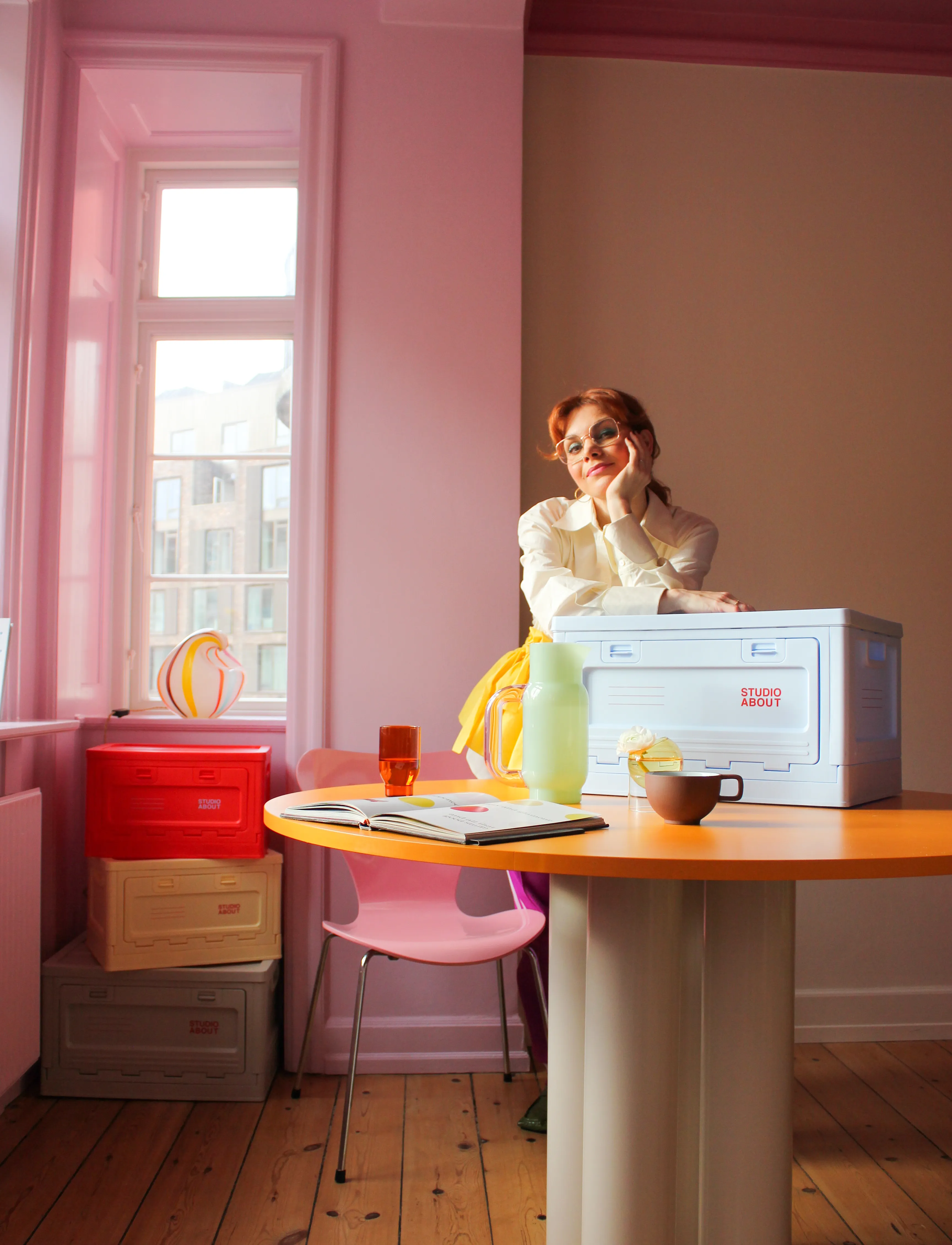 Studio About Box, 35X29X51, Storage, Blau - Storage Baskets, Homeware