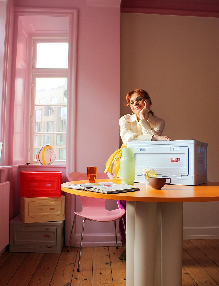 Studio About - BOX - aufbewahrungskörbe - light blue - 0
