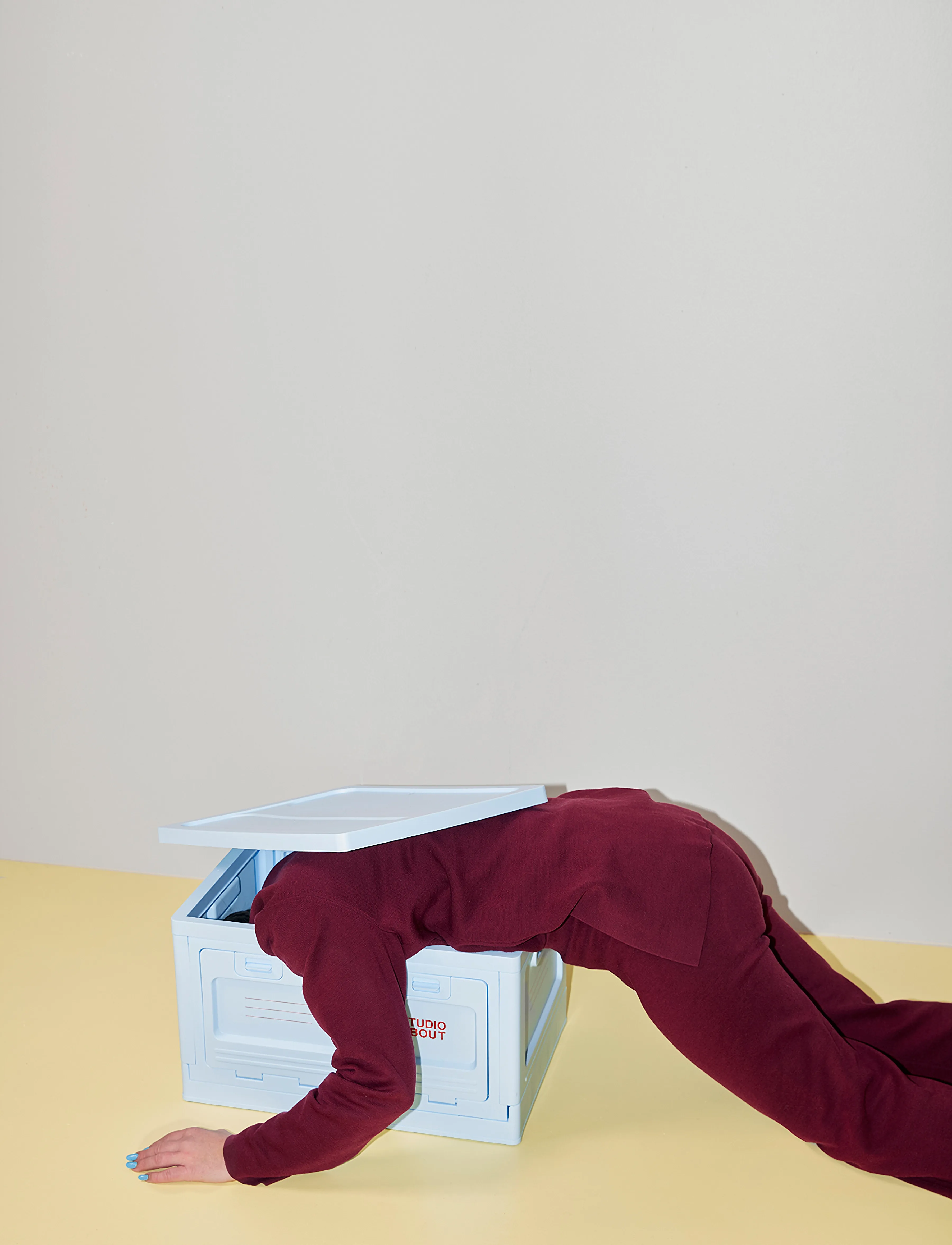 Studio About - BOX - krātuves grozi - light blue - 5