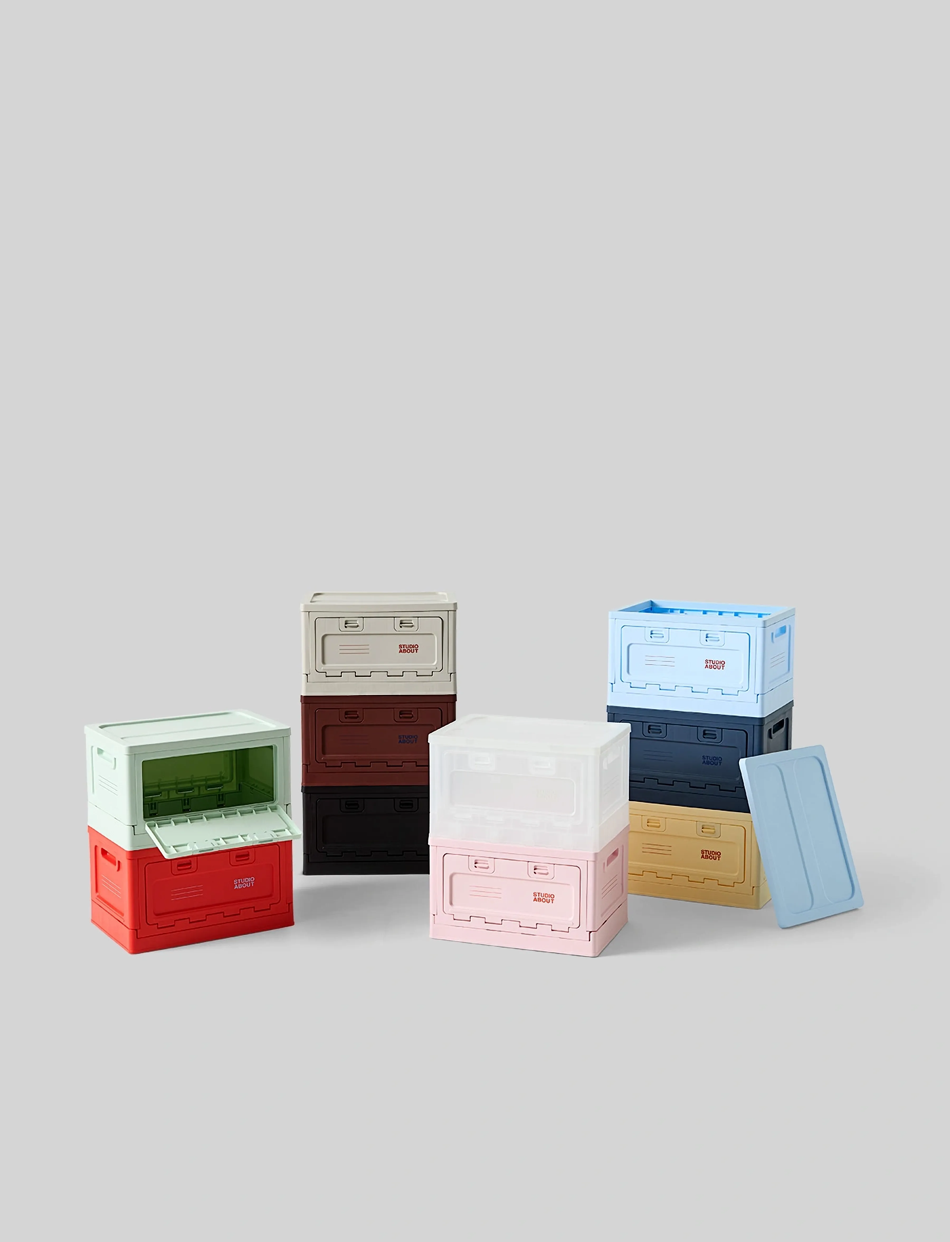 Studio About Box, Large, Rose, 35.5X29X50 cm, Storage, Rosa - Storage Baskets, Homeware