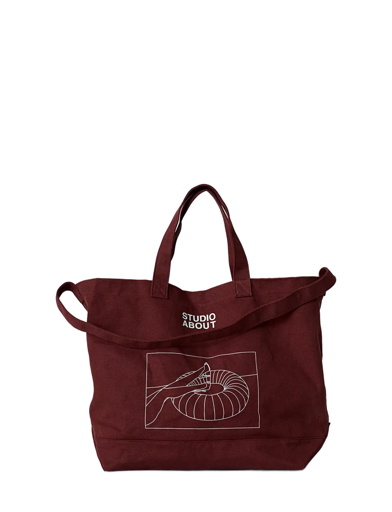 Studio About TOTE BAG, BORDEAUX/MINT - Kampaania - BORDEAUX/MINT / burgundy