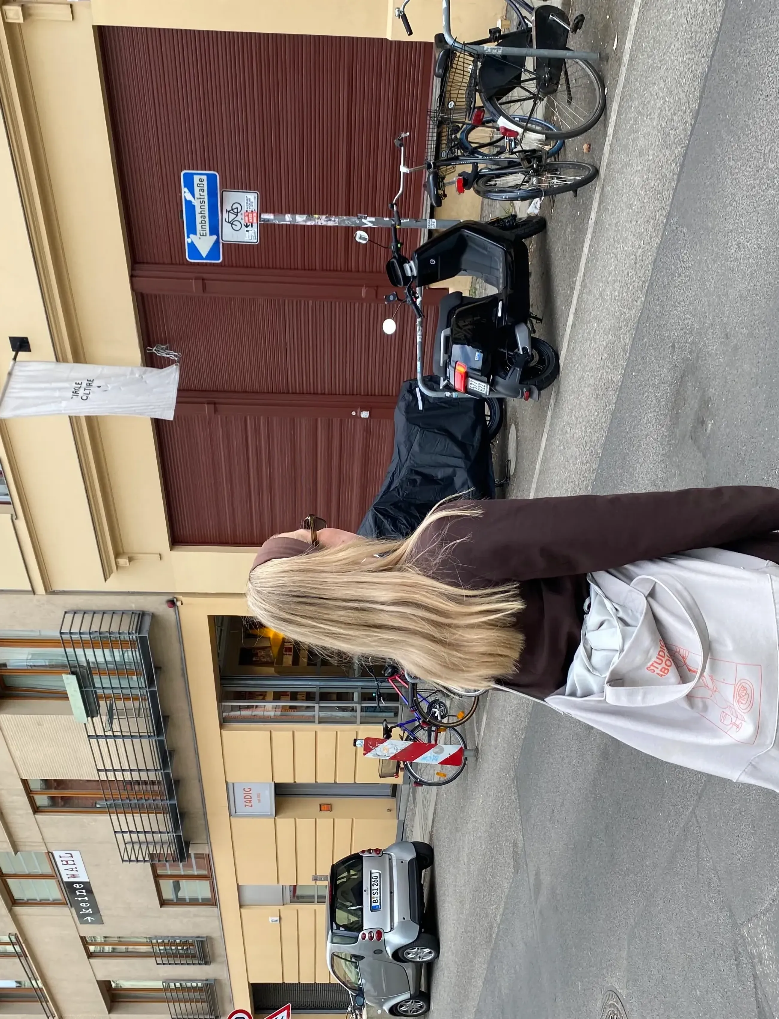 Tote Bag, Grey/Red 2