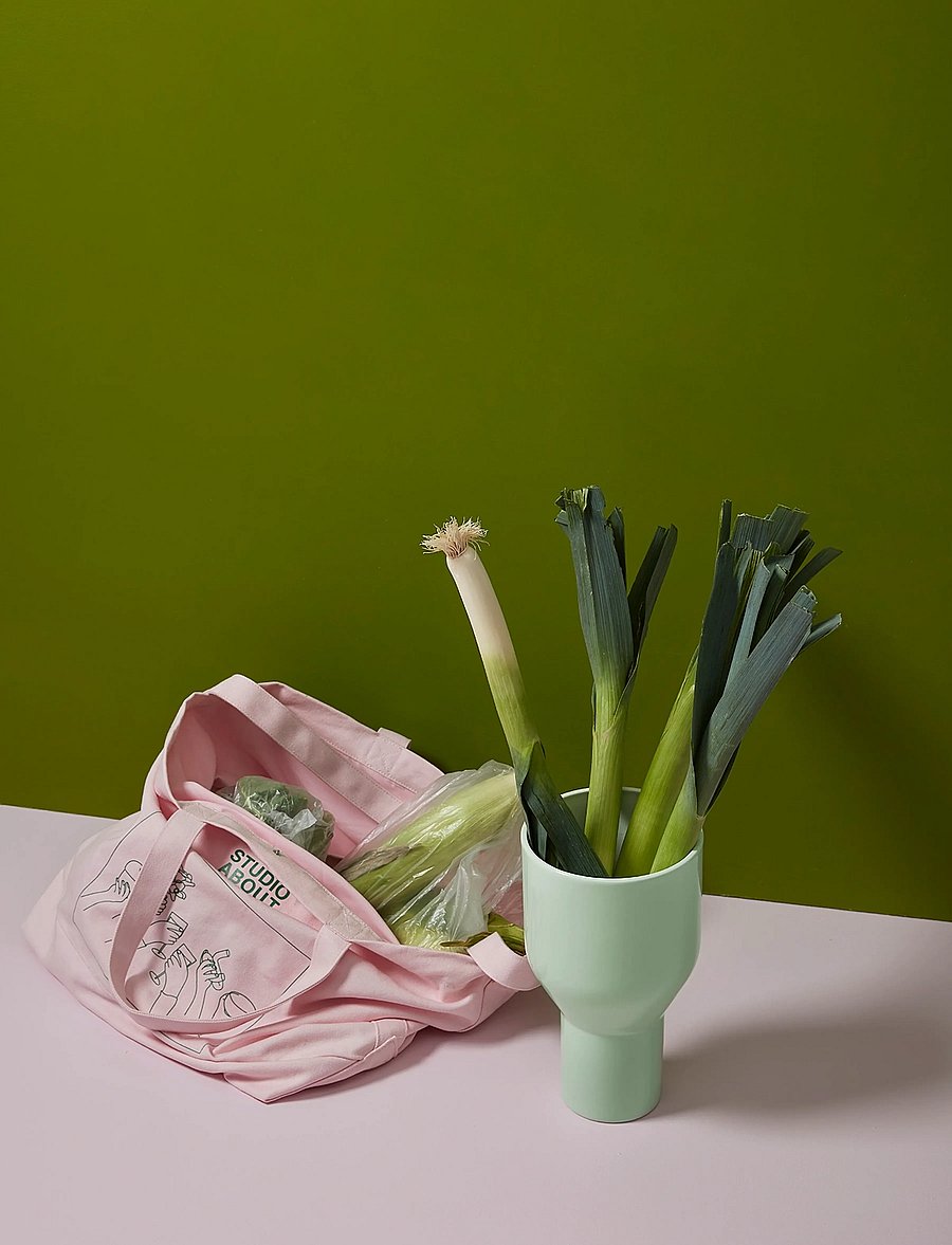 Studio About - TOTE BAG, ROSE/GREEN - tote-stiilis kotid - rose/green - 0