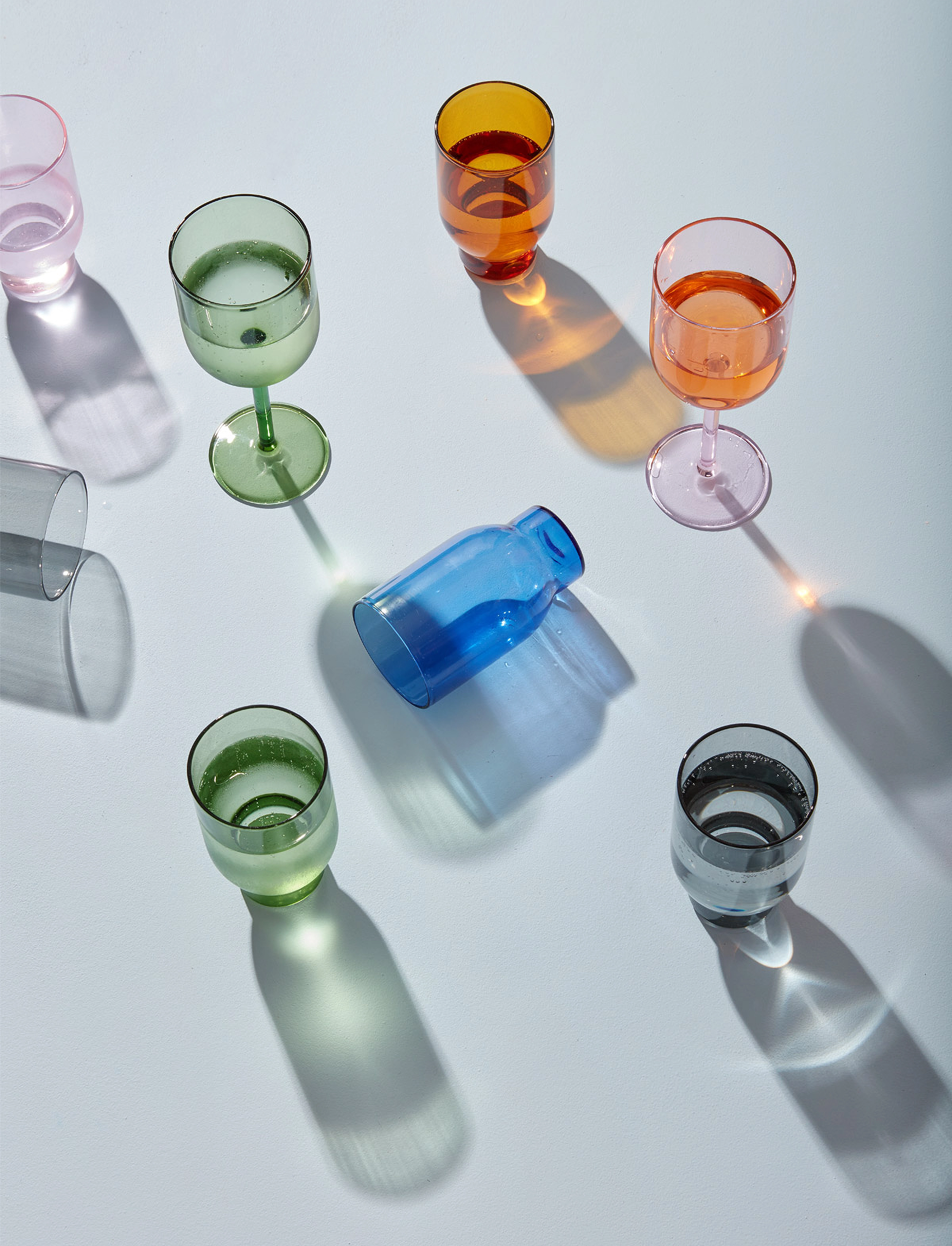 Studio About Water Glass, Tall, 25 CL, Orange, Glas > Drikkeglas, Unisex