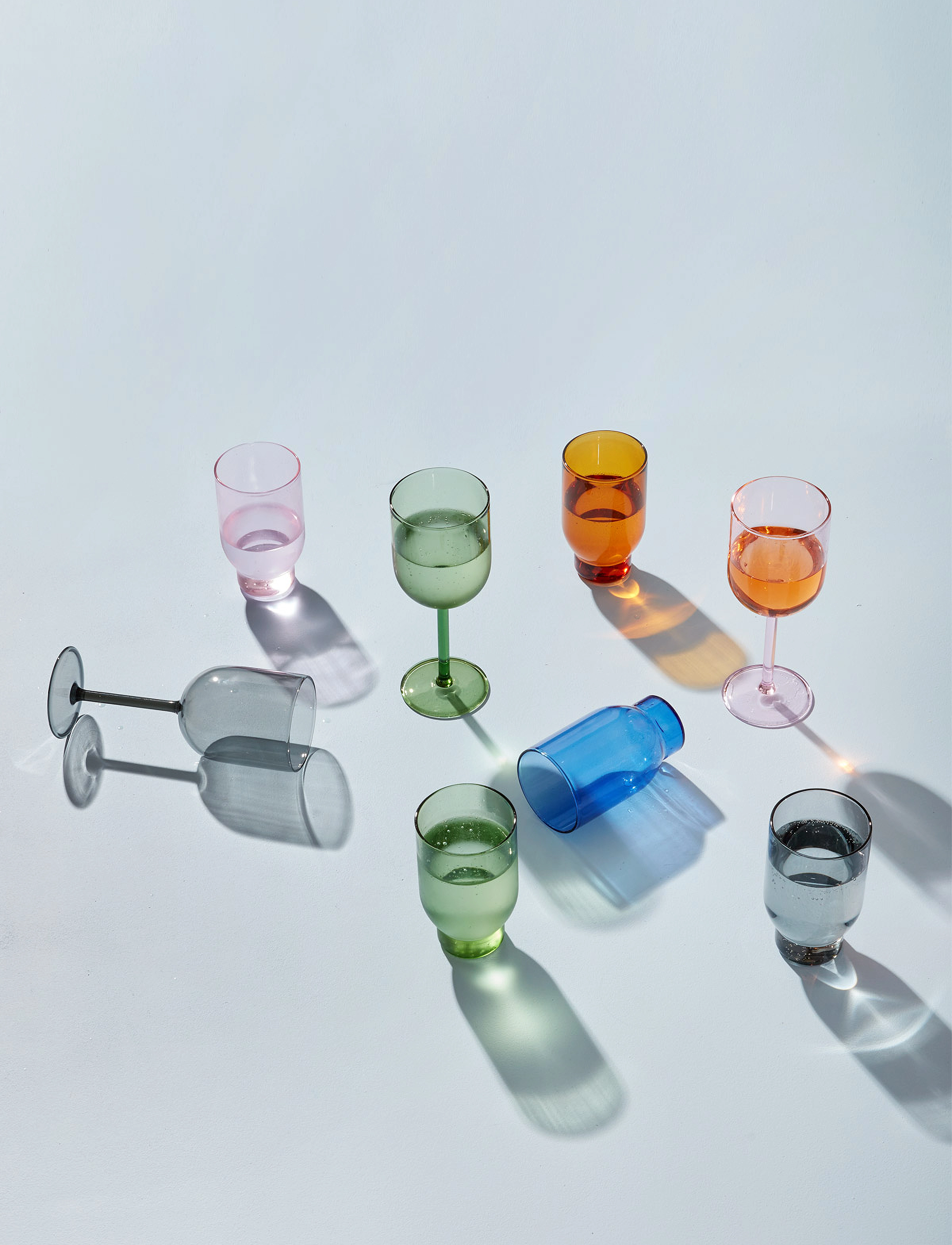Studio About - WATER GLASS, TALL - madalaimad hinnad - amber - 5