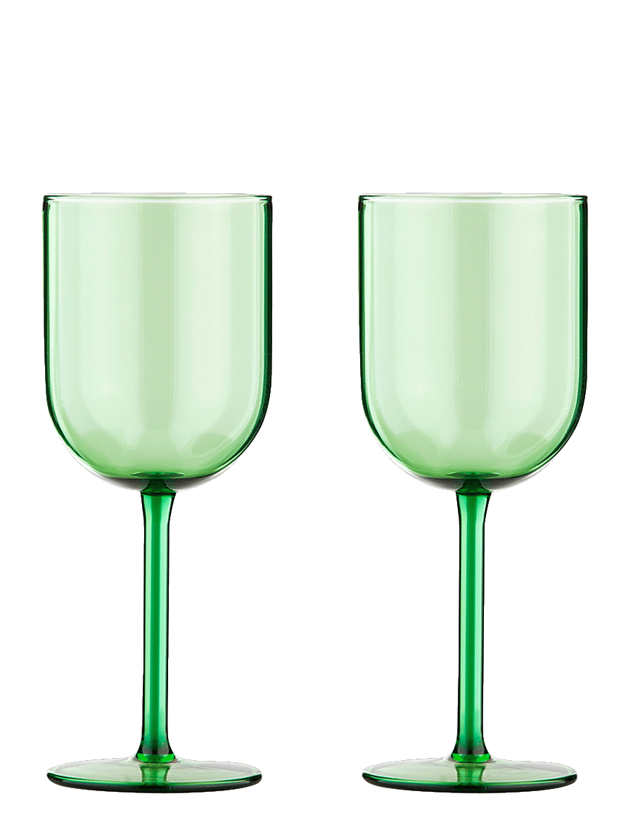 Studio About - WINE GLASS, TALL - valge veini pokaalid - green - 0