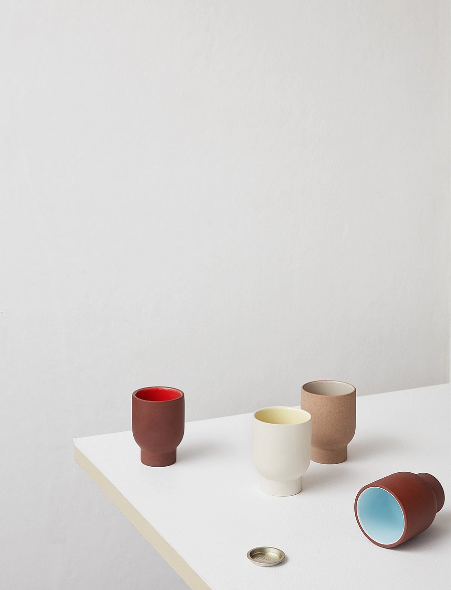 Studio About - CUP, TALL, CLAY IVORY - madalaimad hinnad - ivory/yellow - 1