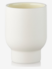 CUP, TALL, CLAY IVORY - IVORY/YELLOW