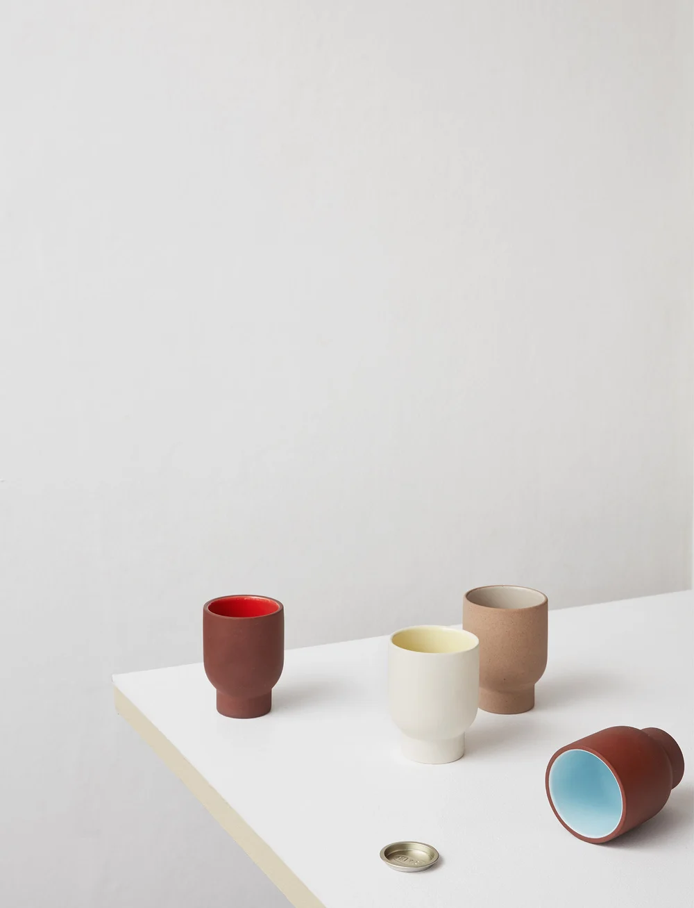 Studio About - CUP, TALL, CLAY SAND - kohvitassid - sand/grey - 4
