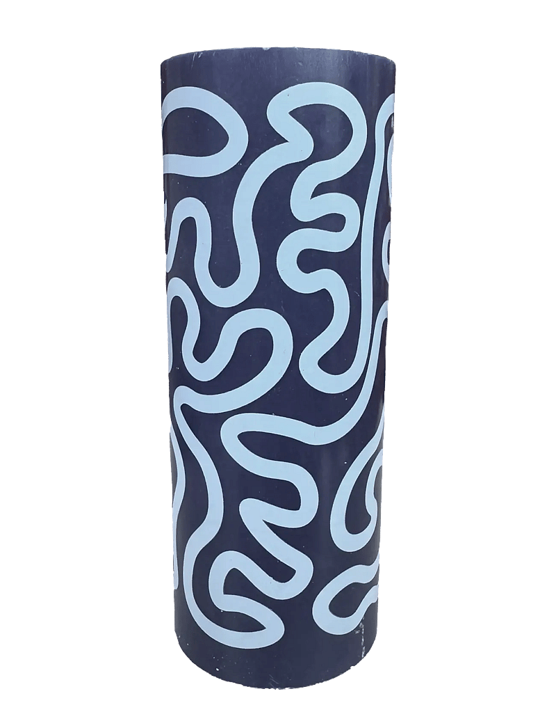 Studio About - PILLAR CANDLE, DARK BLUE/LIGHT BLUE - block candles - dark blue/light blue - 0