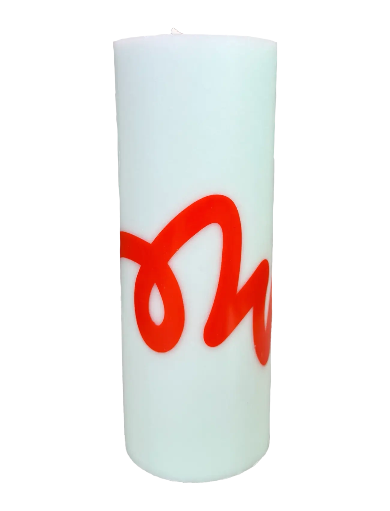 PILLAR CANDLE, MINT/RED - MINT/RED