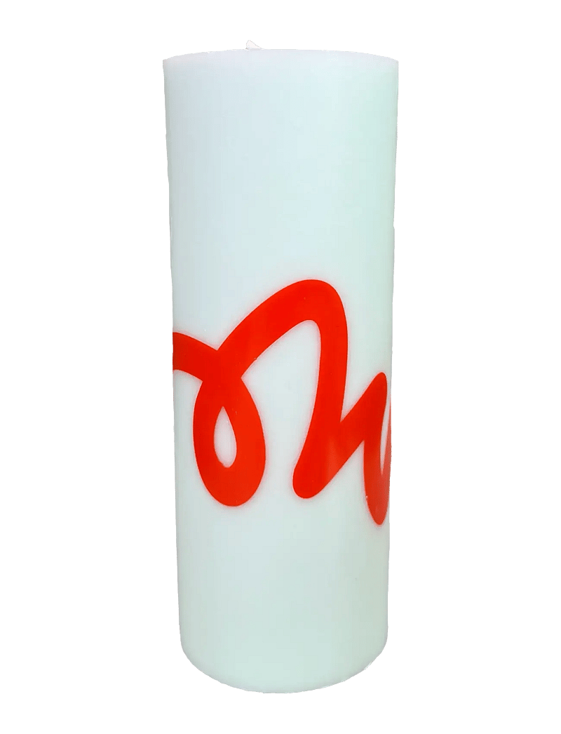 Studio About - PILLAR CANDLE, MINT/RED - lägsta priserna - mint/red - 0