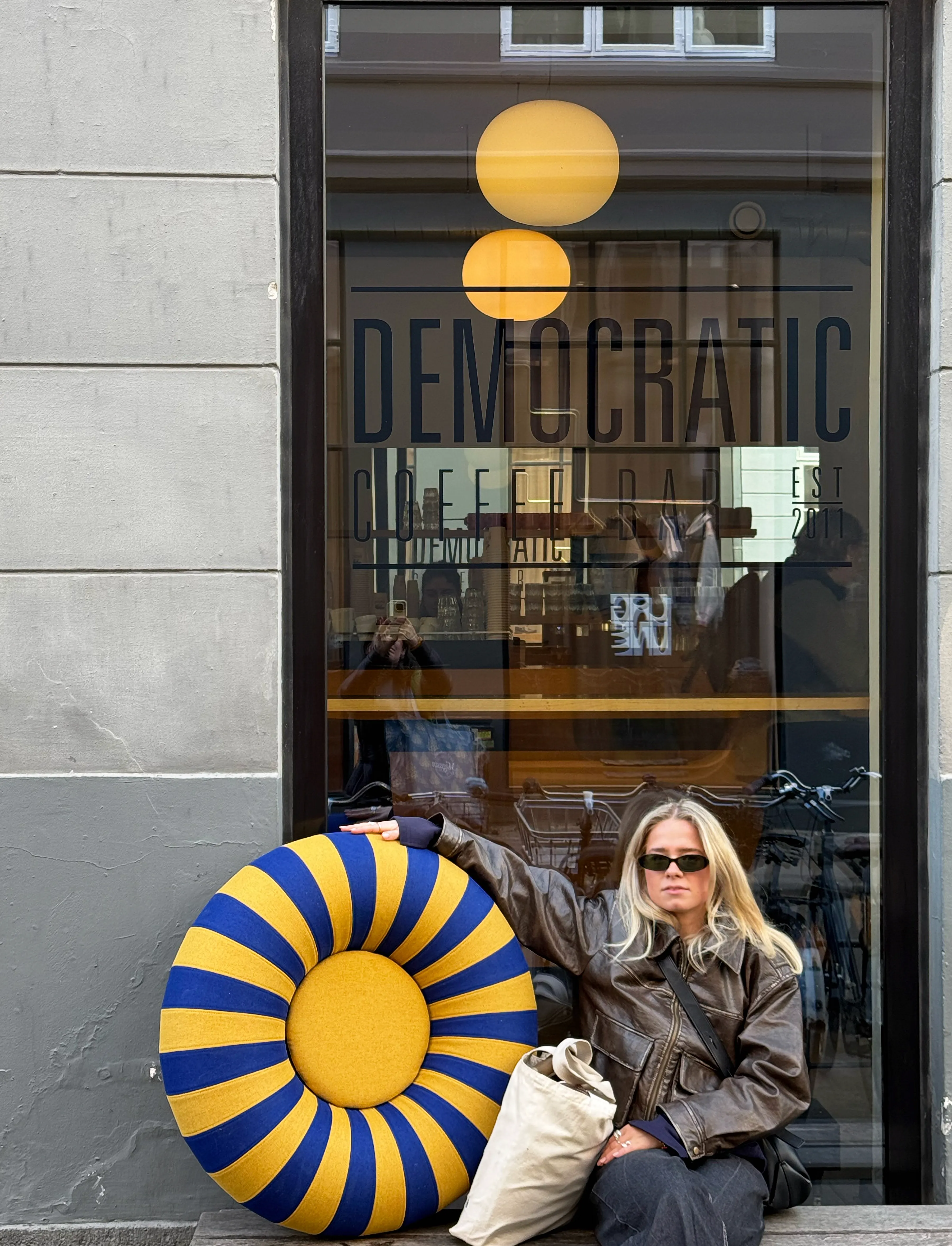 Studio About - FLOAT - puffer - dark blue/ochre - 3